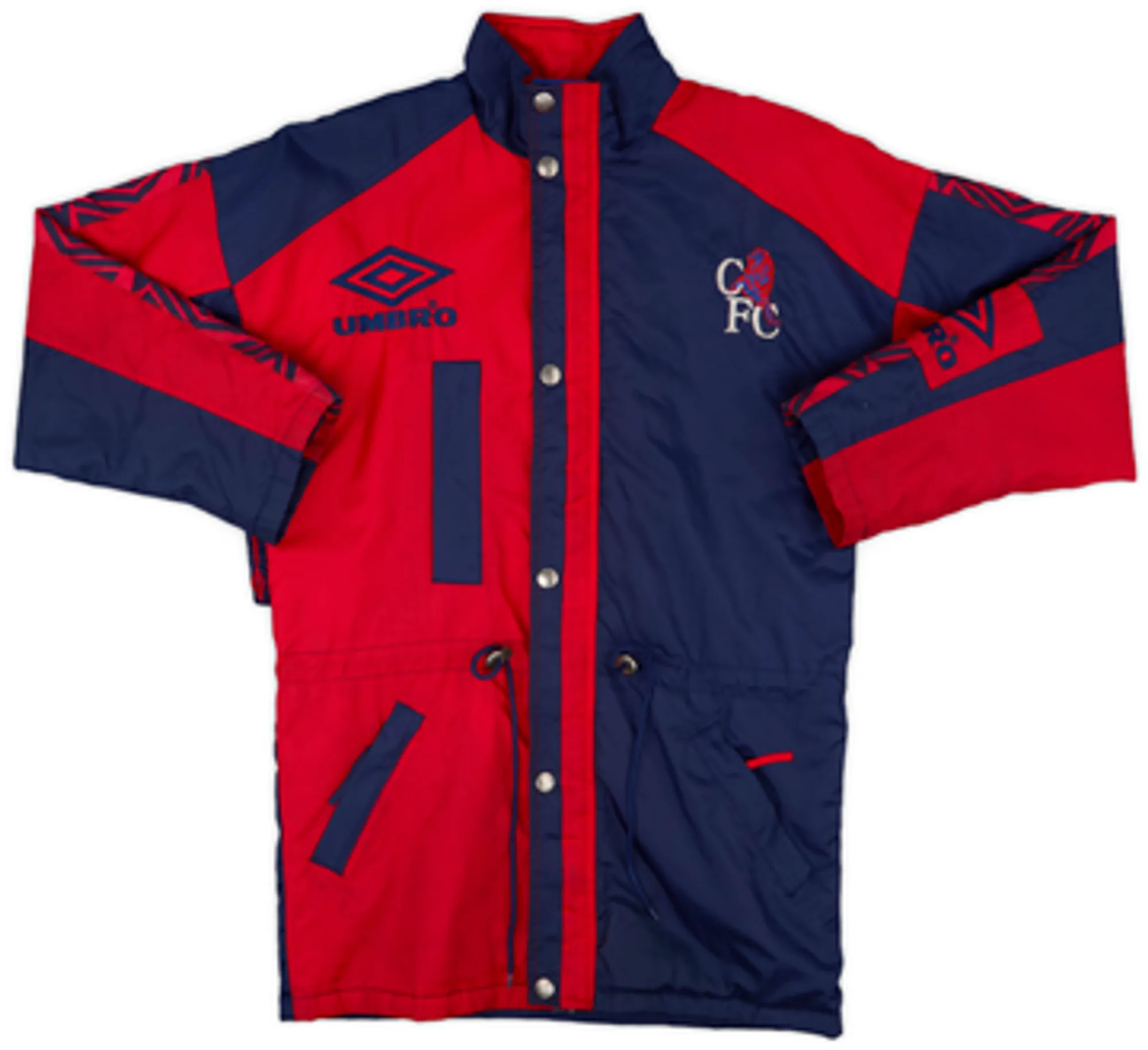 1996-97 Chelsea Umbro Padded Bench Coat - 8/10 - (L.Boys)