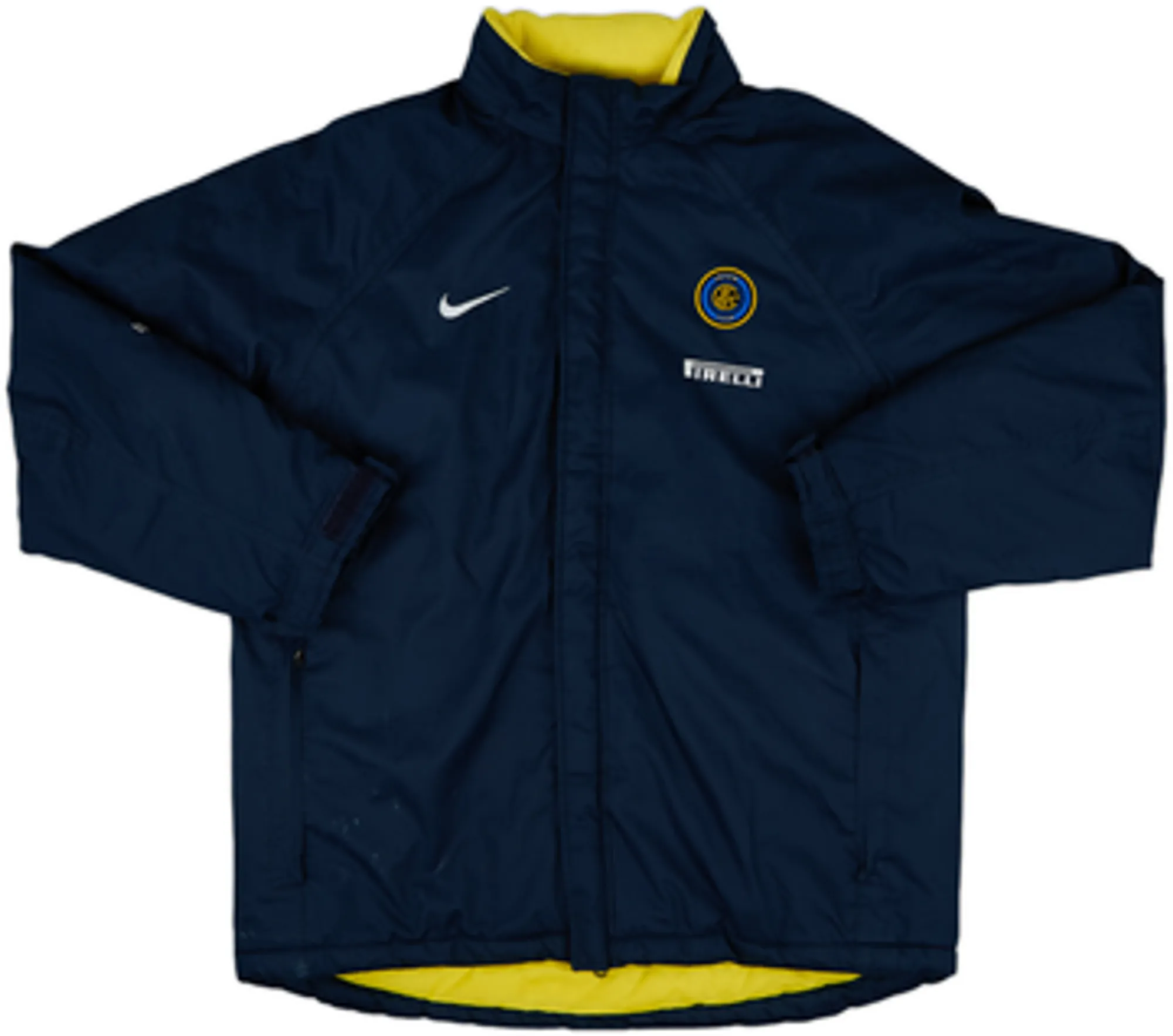 2001-02 Inter Milan Nike Padded Hooded Bench Coat - 6/10 - (L)