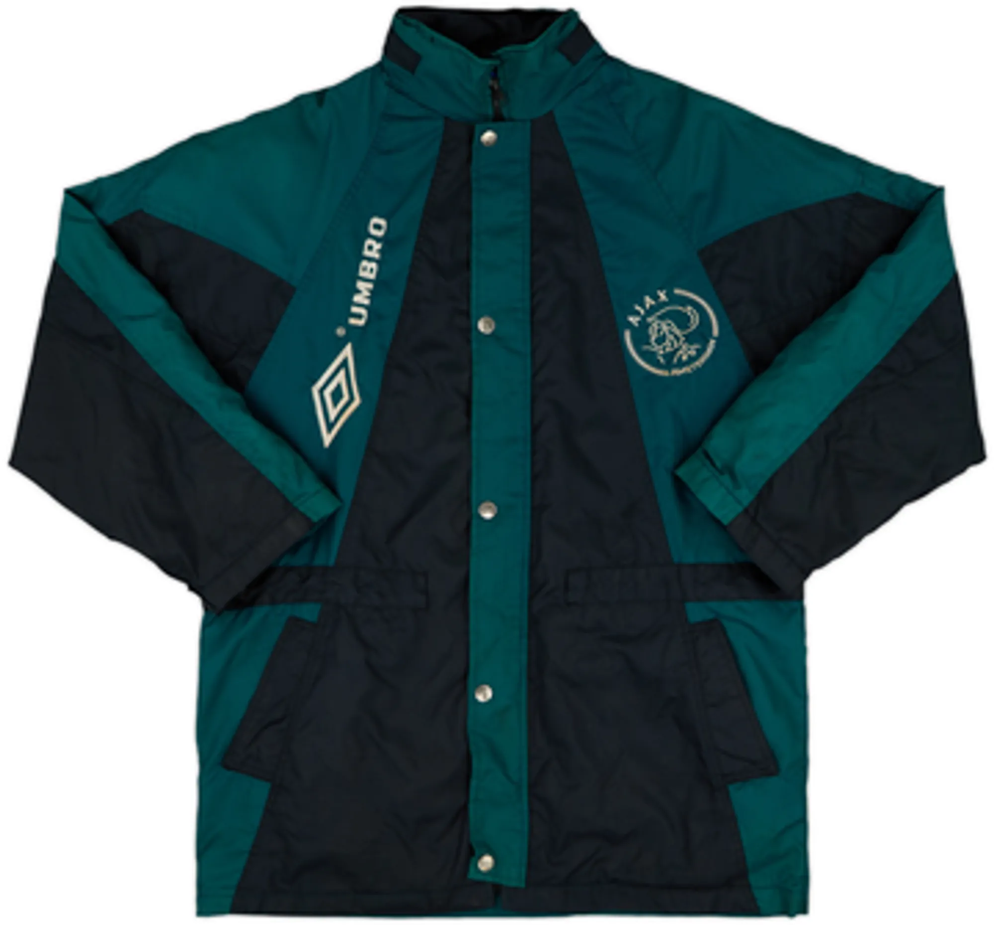 1996-97 Ajax Umbro Padded Bench Coat - 8/10 - (XXL)