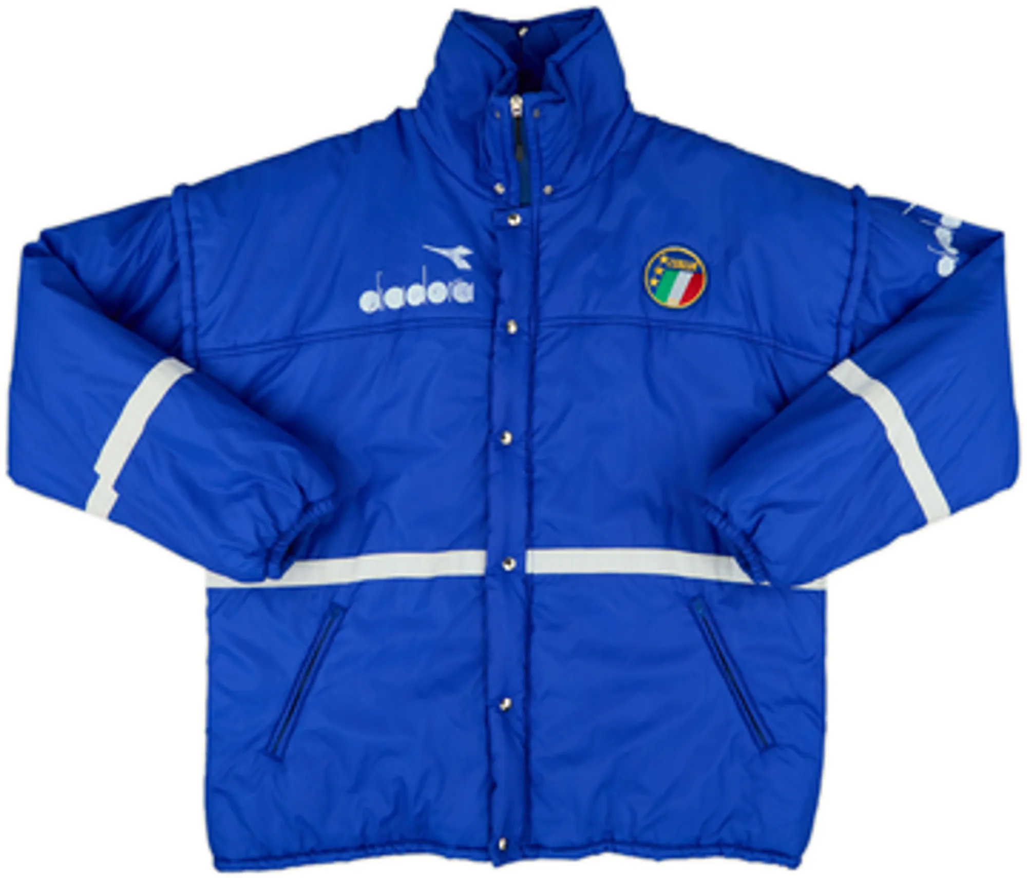 1990-92 Italy Diadora Padded Bench Coat - 8/10 - (L)