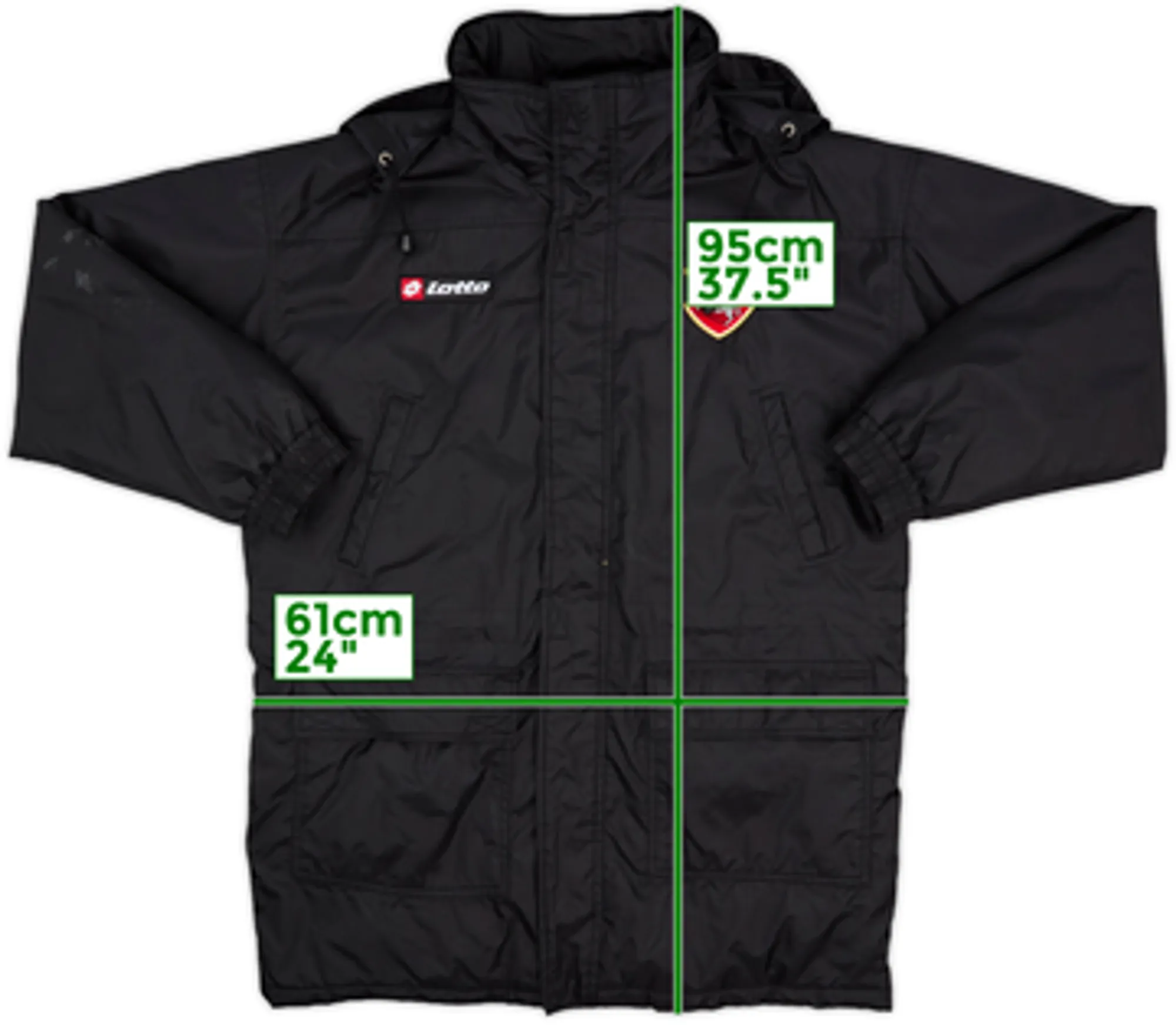 2005-06 Ancona Lotto Padded Bench Coat - 7/10 - (S)