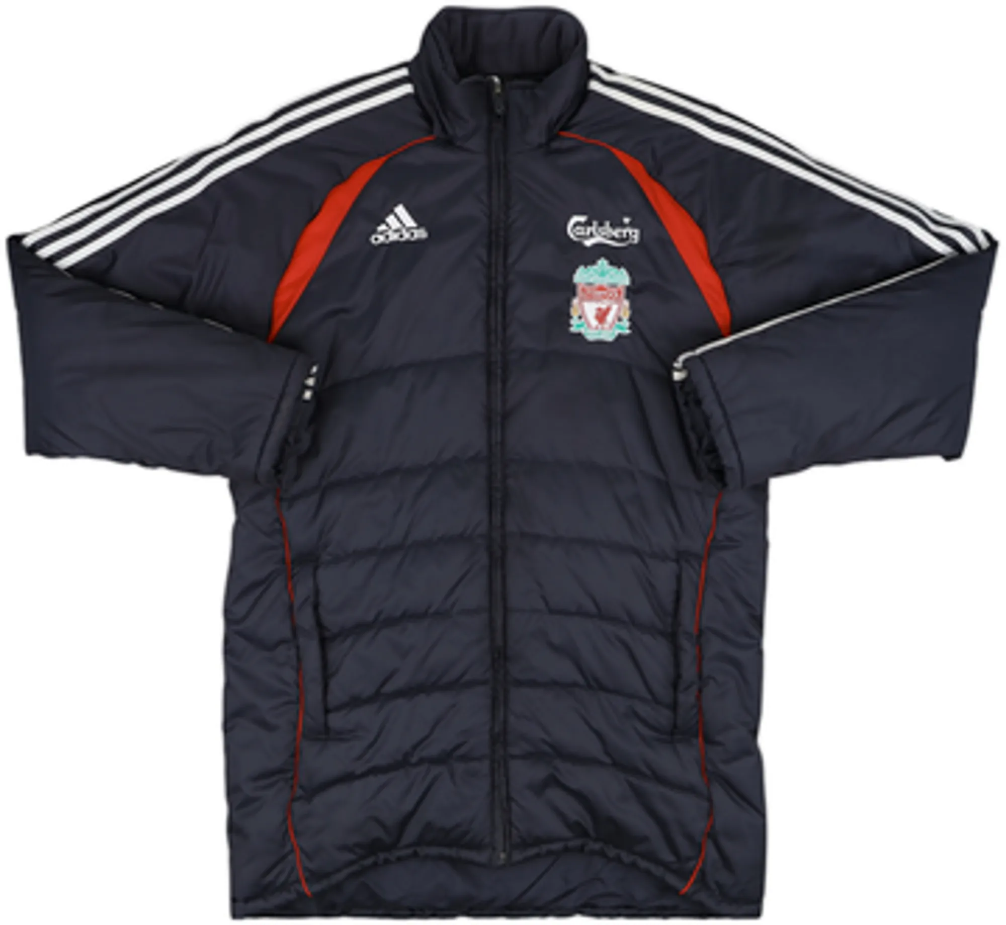 2006-07 Liverpool adidas Padded Bench Coat - 8/10 - (S)