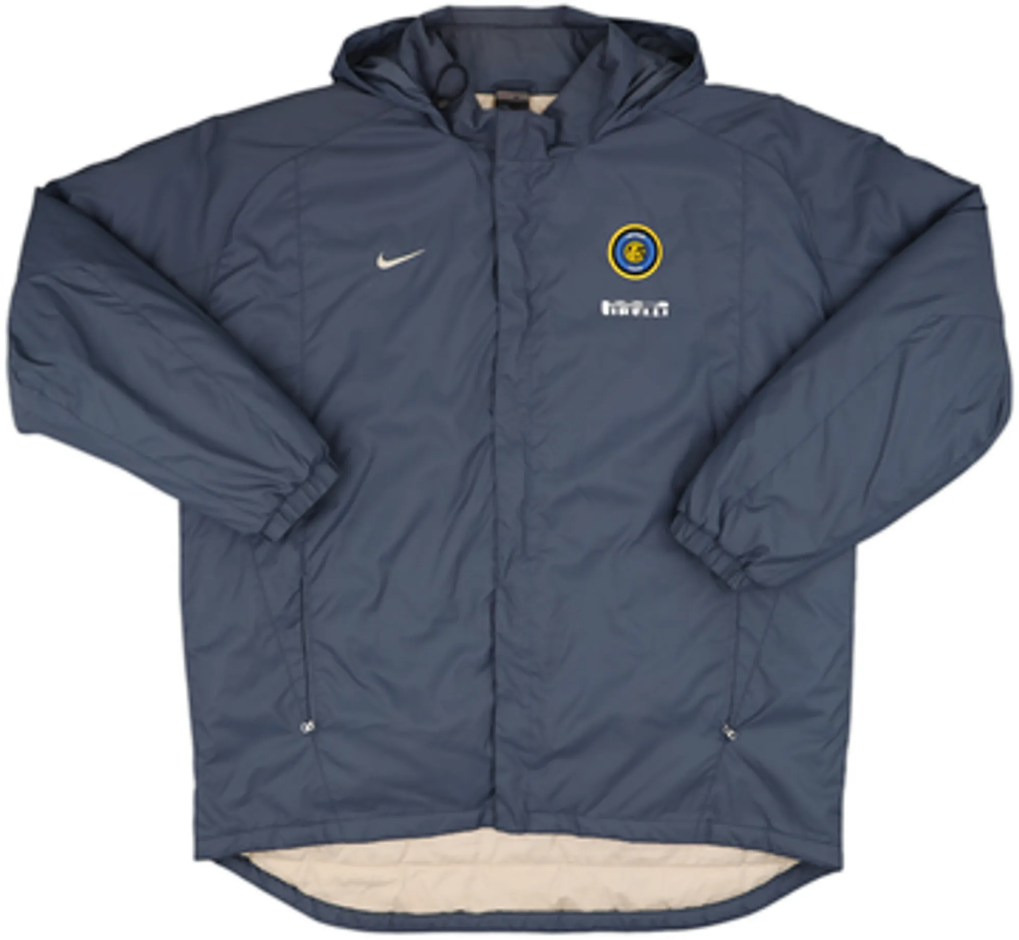2001-02 Inter Milan Nike Padded Hooded Bench Coat - 6/10 - (XL)