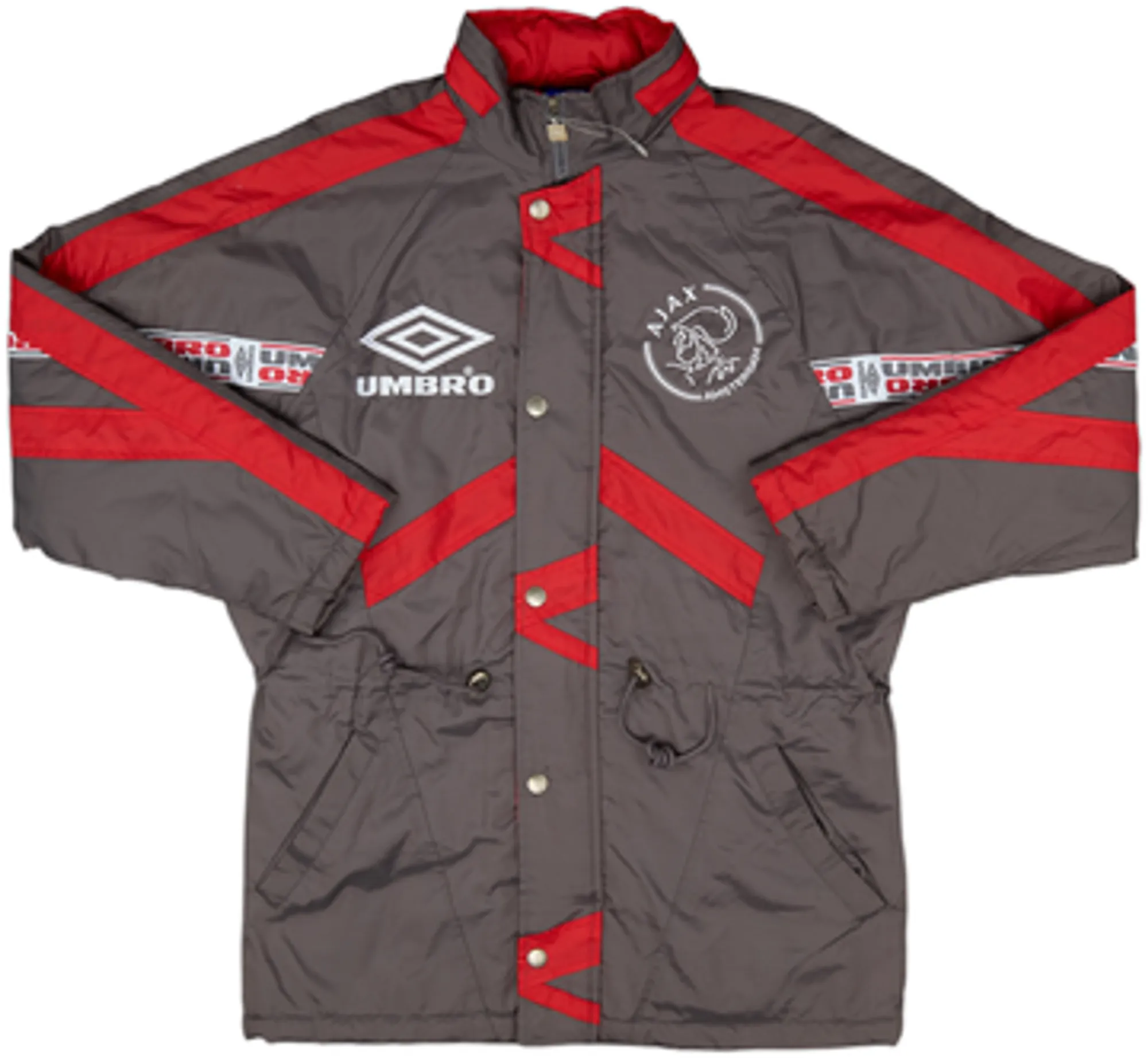 1995-96 Ajax Umbro Padded Bench Coat - 8/10 - (XL.Boys)