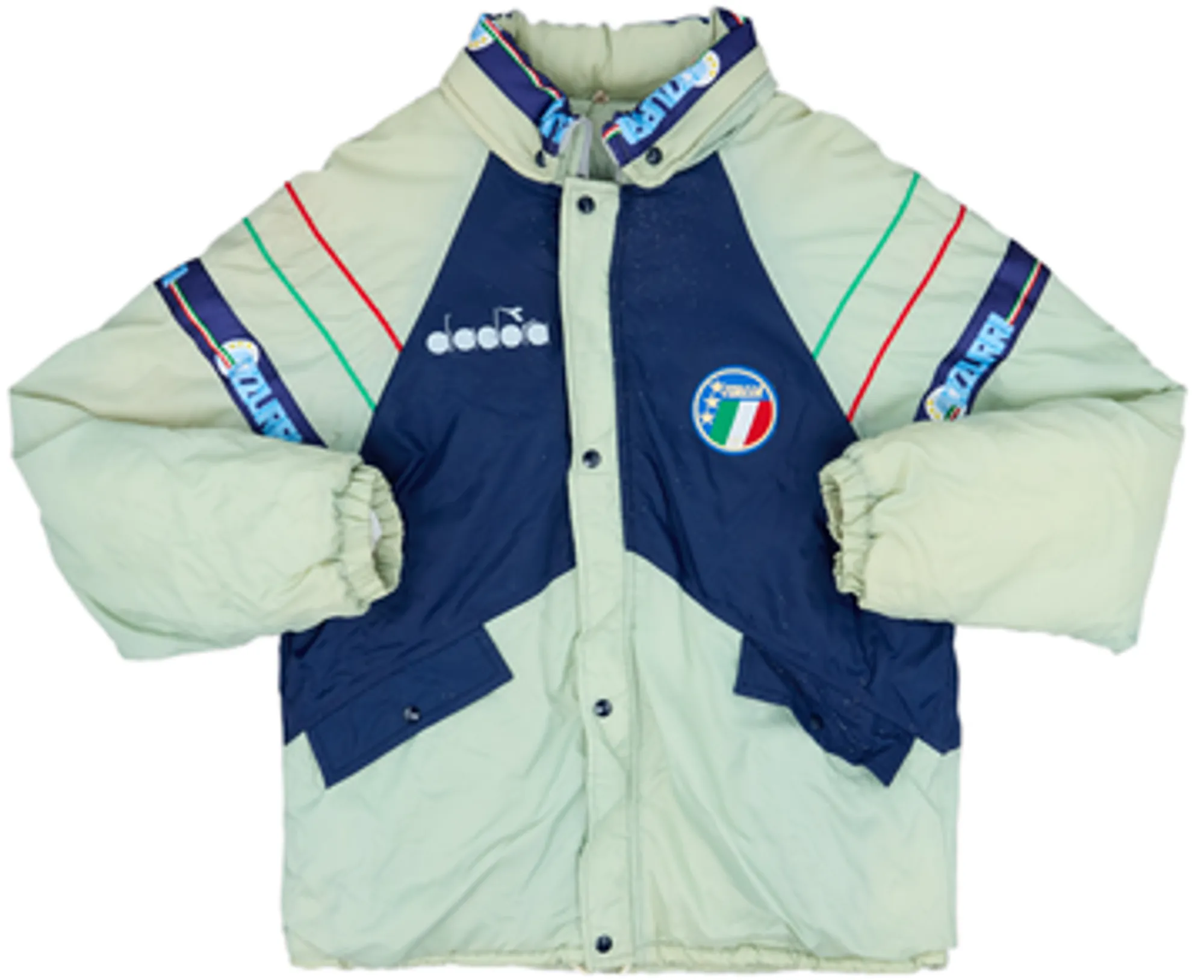 1990-92 Italy Diadora Padded Bench Coat - 8/10 - (S)
