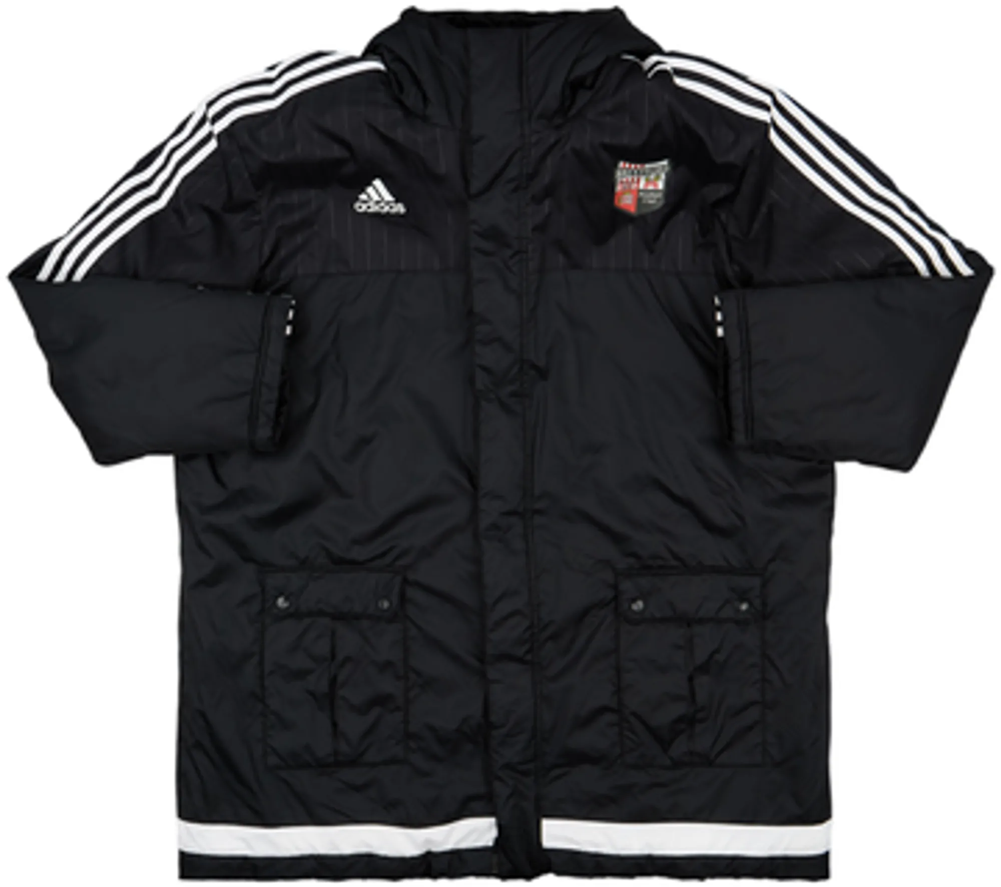 2015-16 Brentford adidas Padded Bench Coat - 9/10 - (XXL)