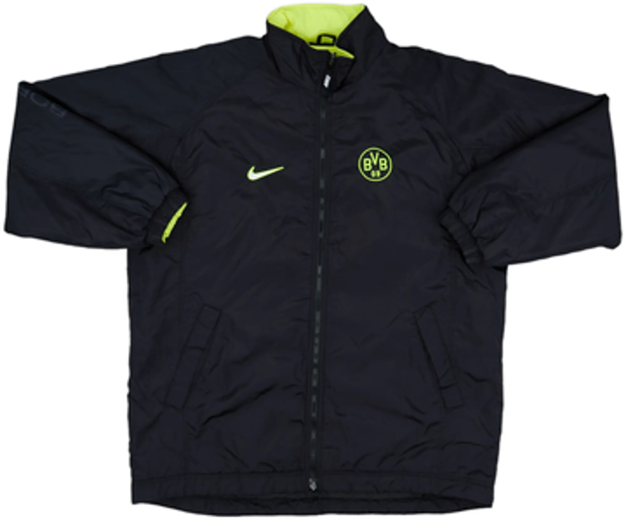 1997-98 Borussia Dortmund Nike Reversible Padded Bench Coat - 7/10 - (L)