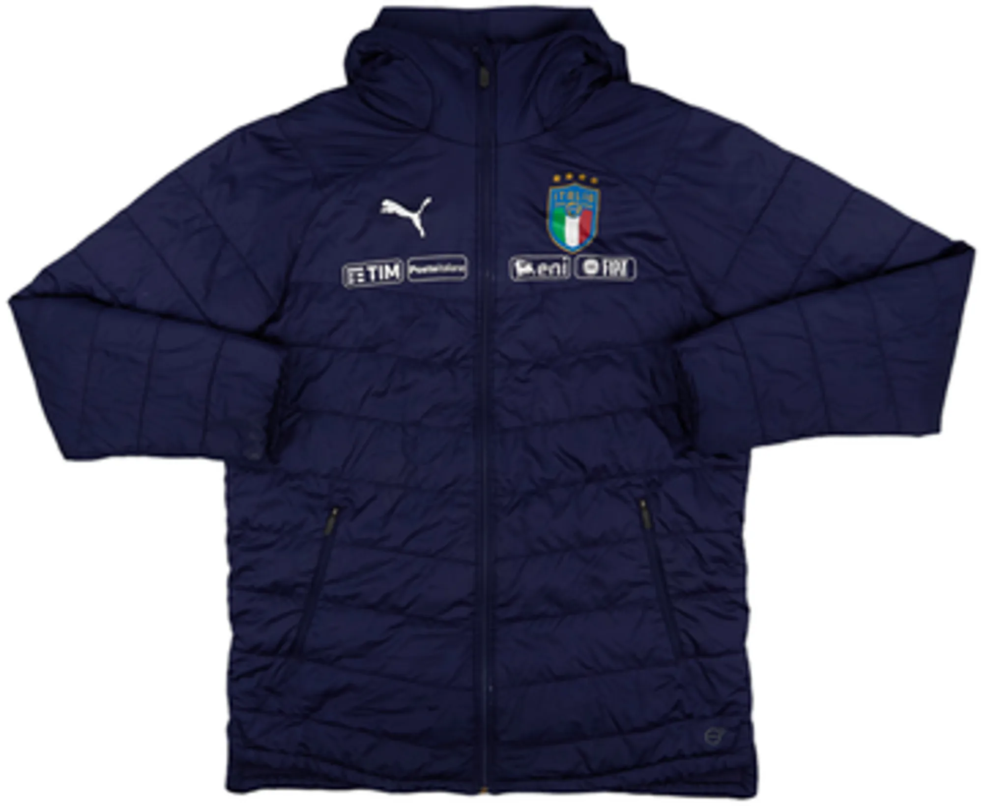2018-19 Italy Puma Player Issue Padded Bench Coat - 5/10 - (L)