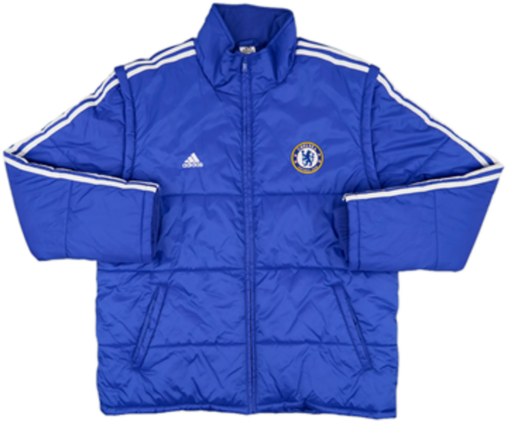 2013-14 Chelsea adidas Padded Bench Coat - 8/10 - (L)