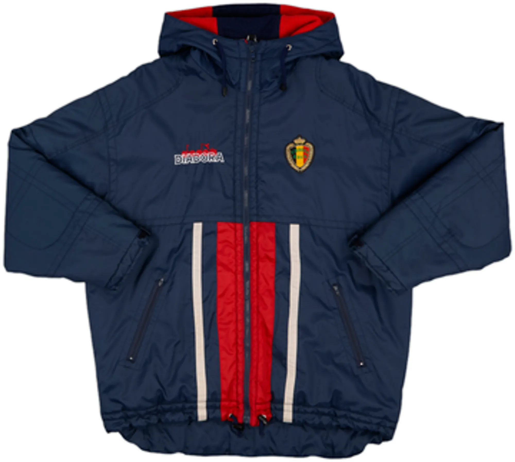 1994-95 Belgium Diadora Padded Bench Coat - 9/10 - (S)