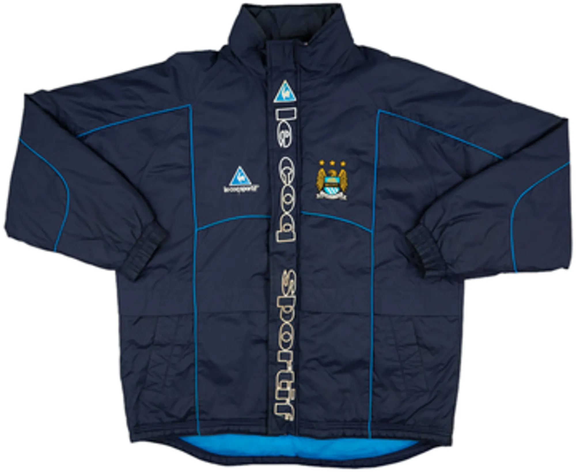2001-03 Manchester City Le Coq Sportif Padded Bench Coat - 8/10 - (M)