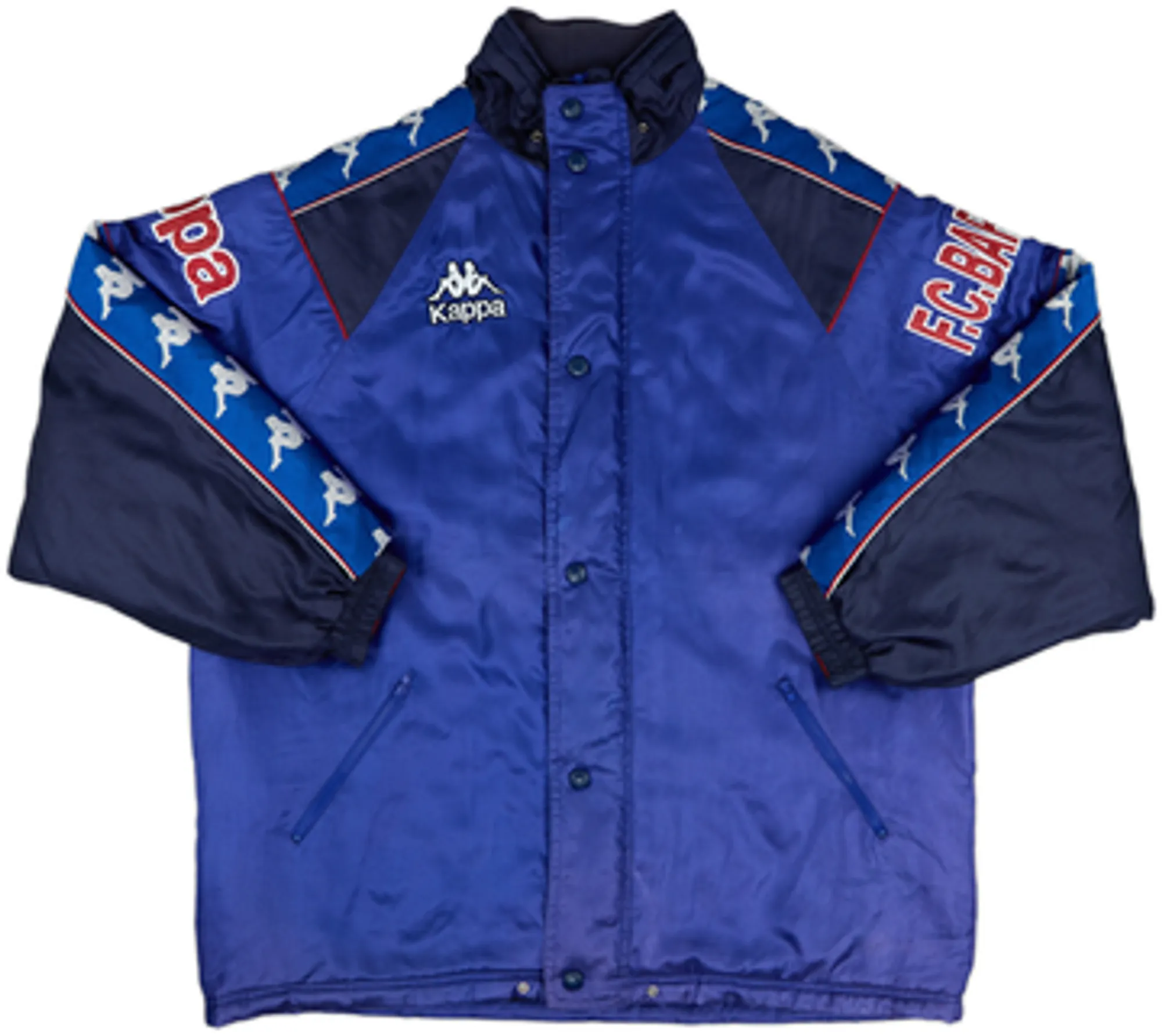 1995-97 Barcelona Kappa Padded Bench Coat - 9/10 - (XL)
