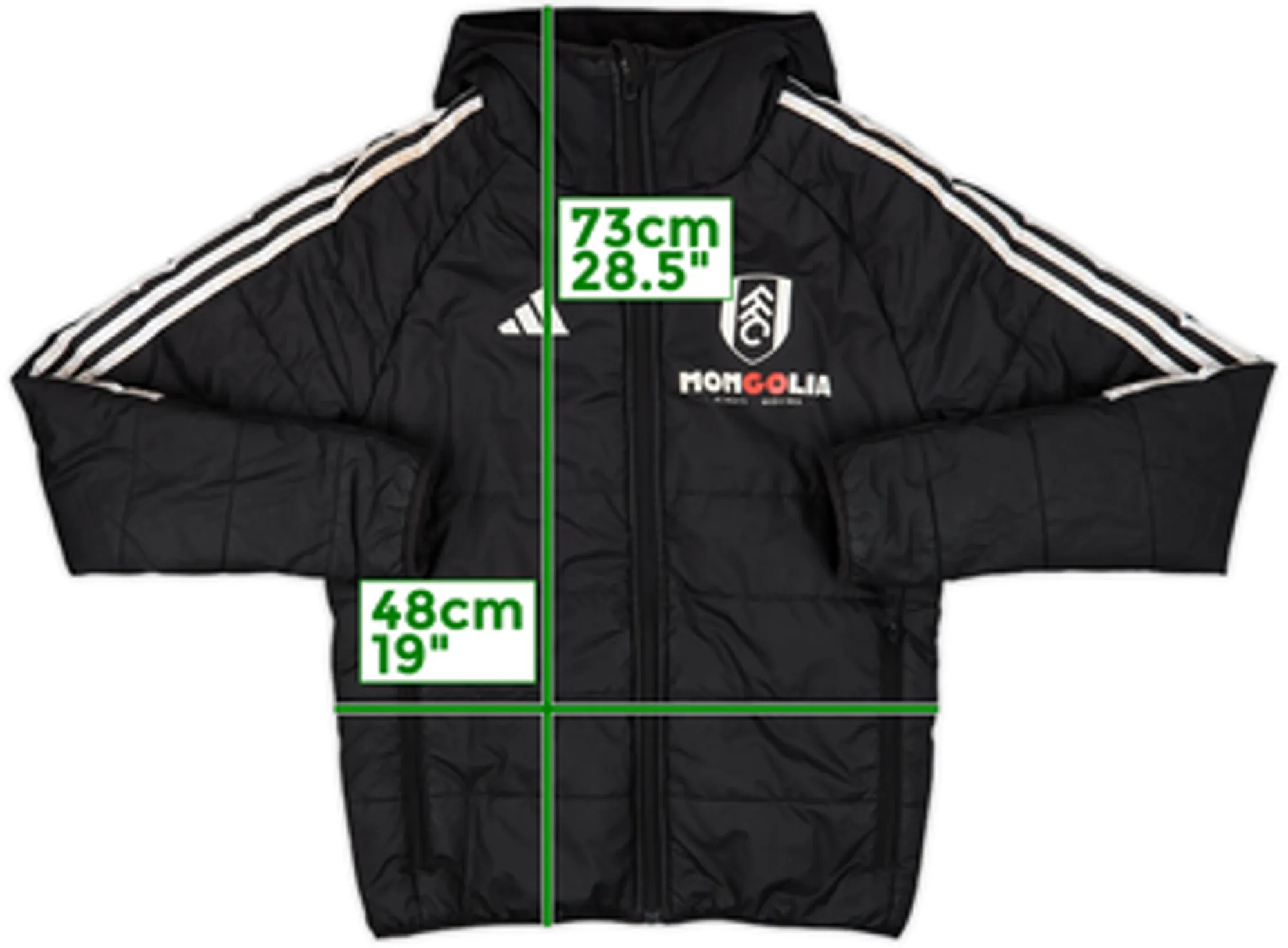 2024-25 Fulham adidas Padded Bench Coat - 6/10 - (XS)