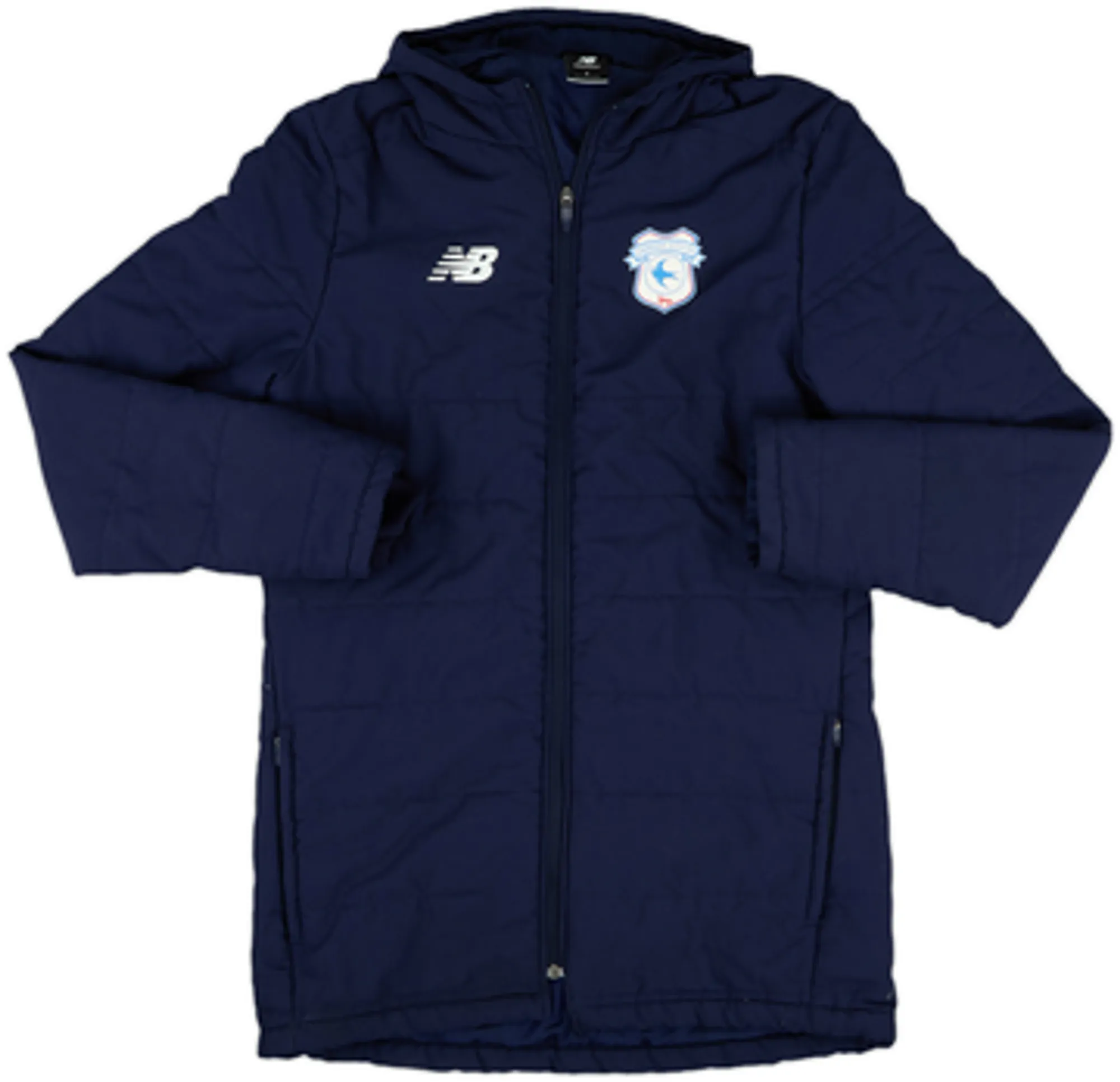 2024-25 Cardiff City New Balance Padded Bench Coat - 9/10 - (S)