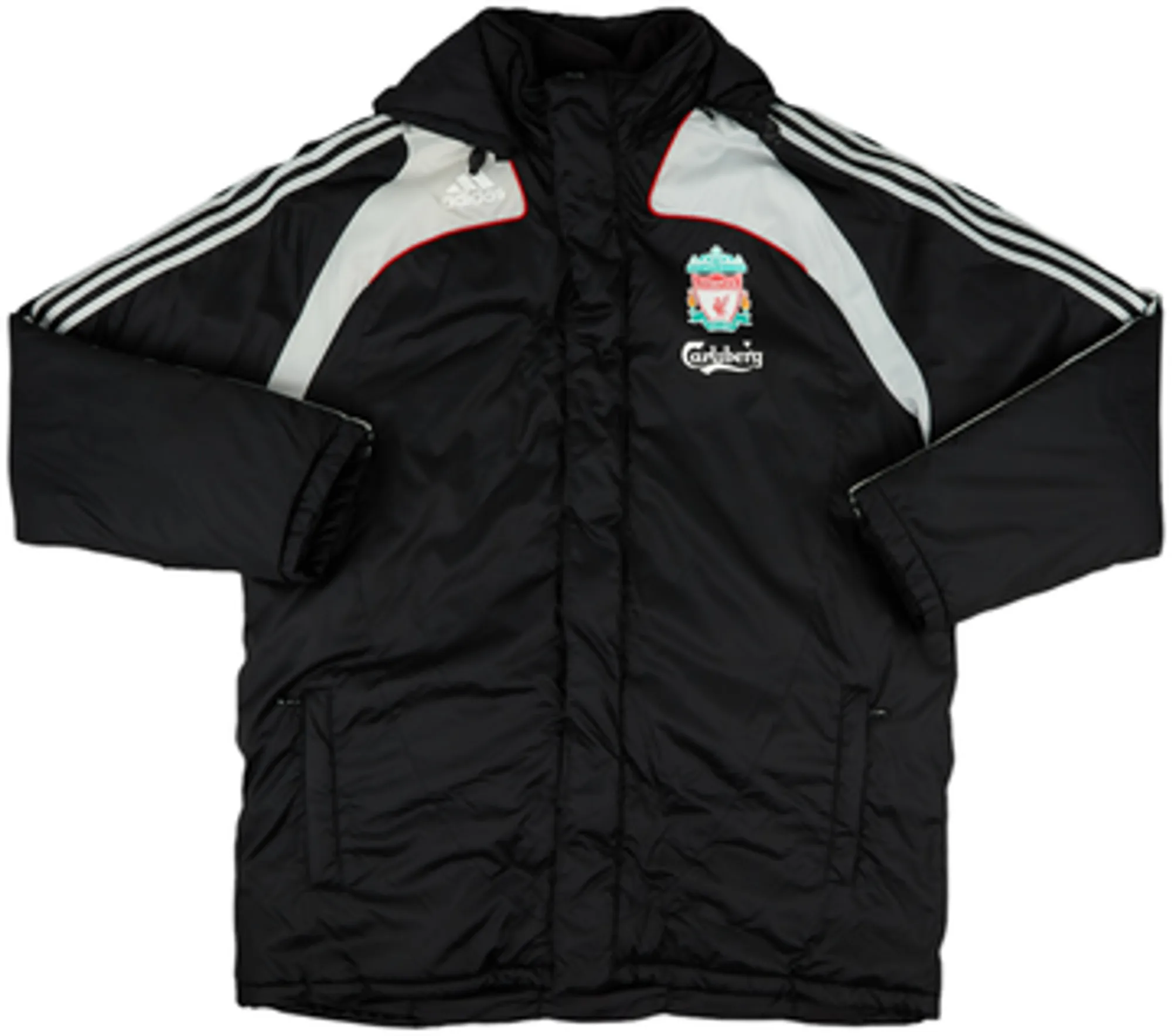 2008-09 Liverpool adidas Padded Bench Coat - 8/10 - (XL)