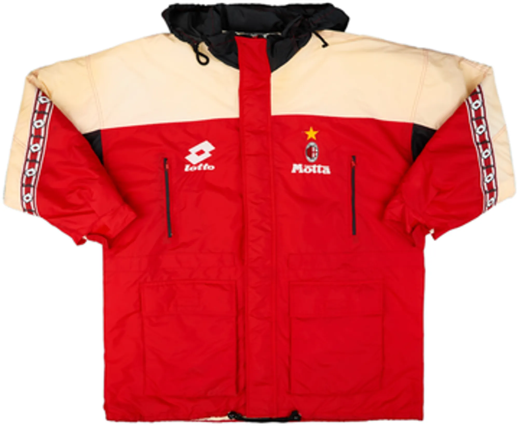 1993-95 AC Milan Lotto Padded Bench Coat - 7/10 - (XXL)