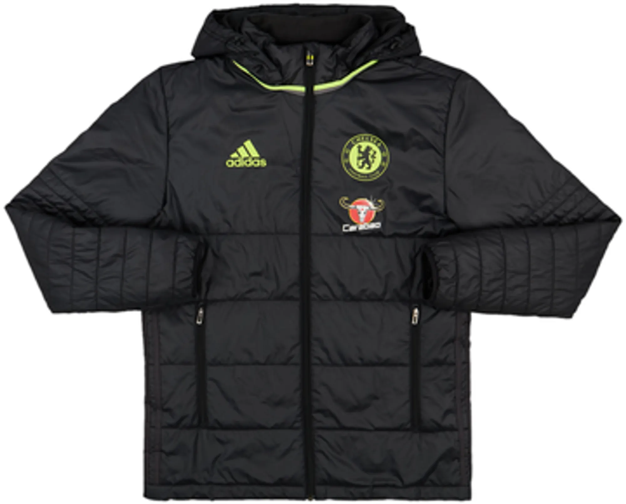 2016-17 Chelsea adidas Padded Bench Coat - 8/10 - (S)