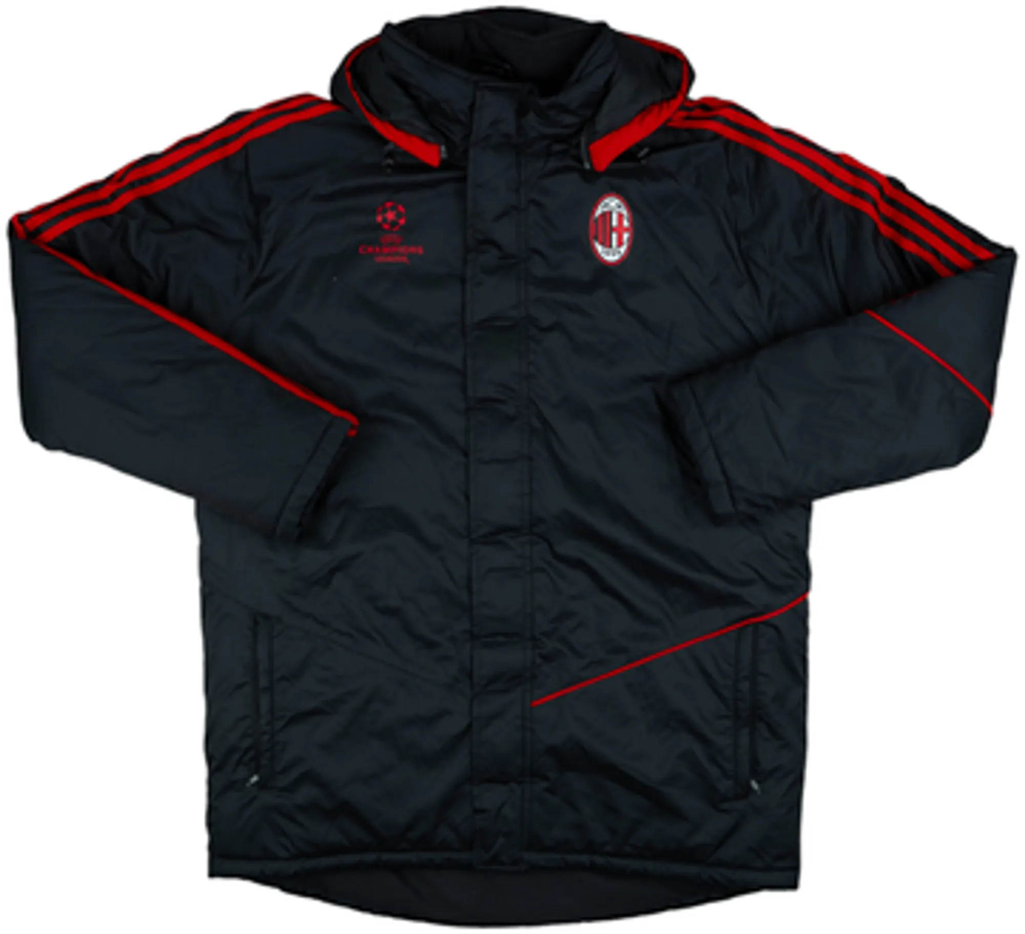 2009-10 AC Milan adidas CL Padded Bench Coat - 9/10 - (XL)