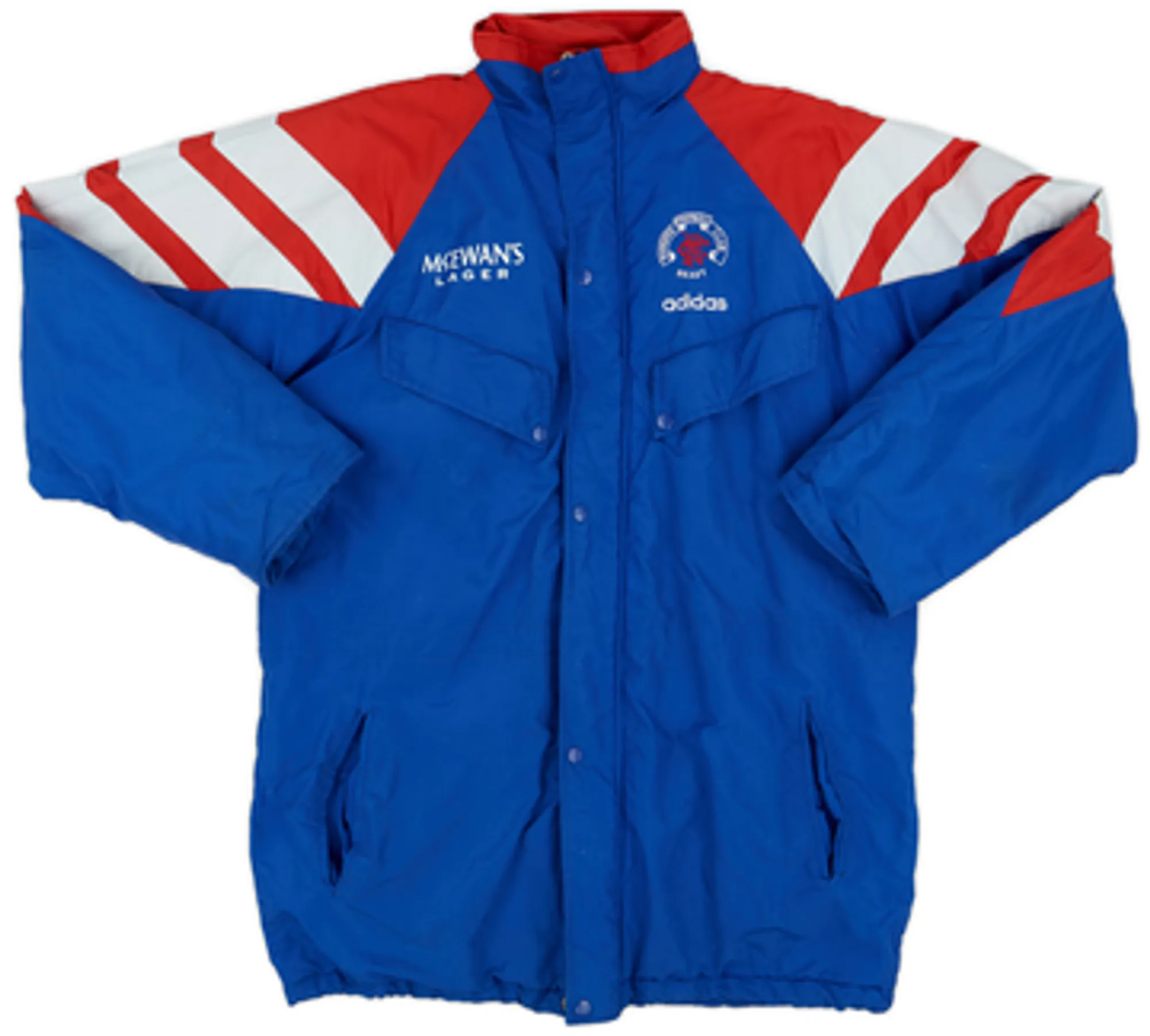 1992-94 Rangers adidas Padded Bench Coat - 8/10 - (L)