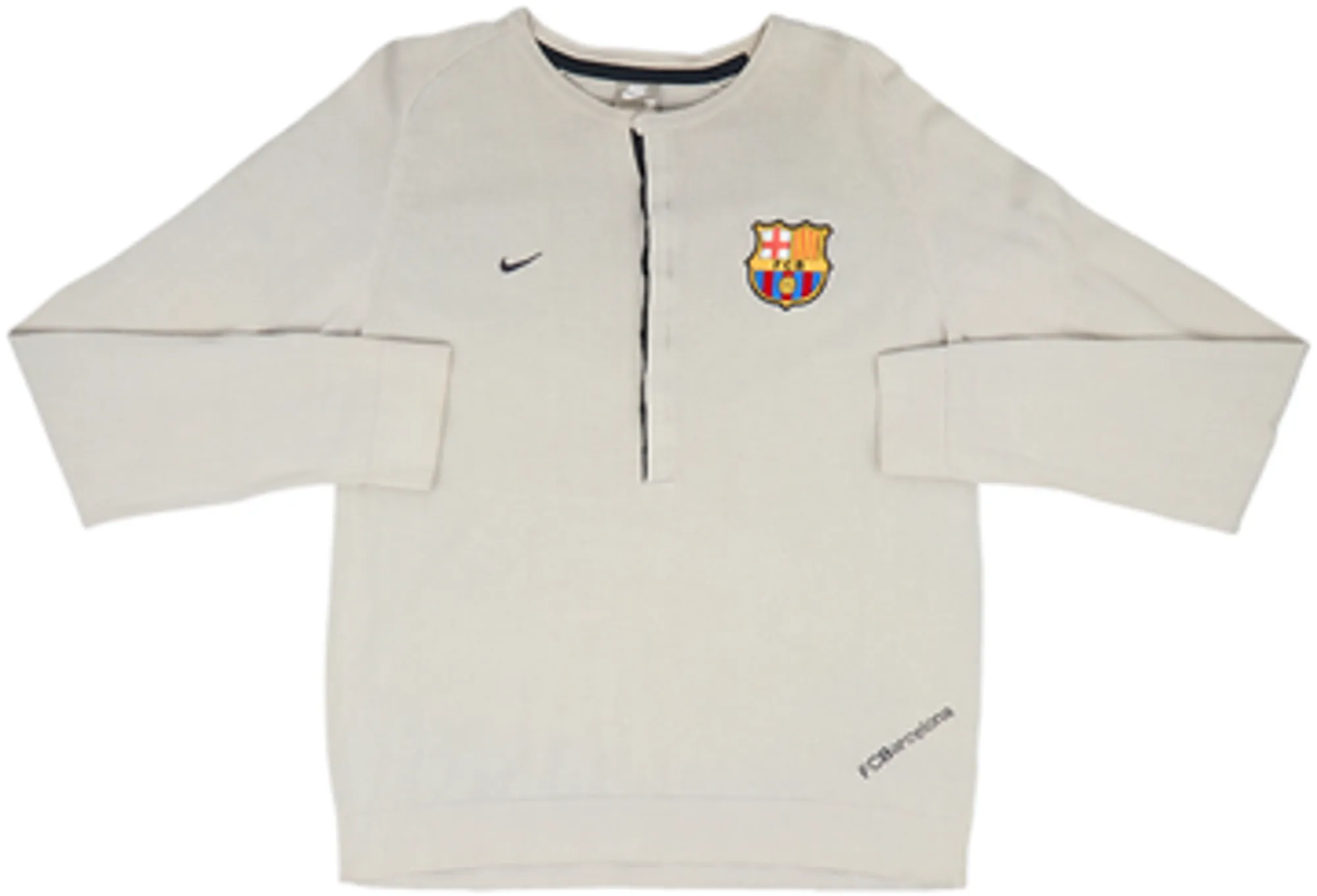 2007-08 Barcelona Nike Sweat Top - 7/10 - (M)