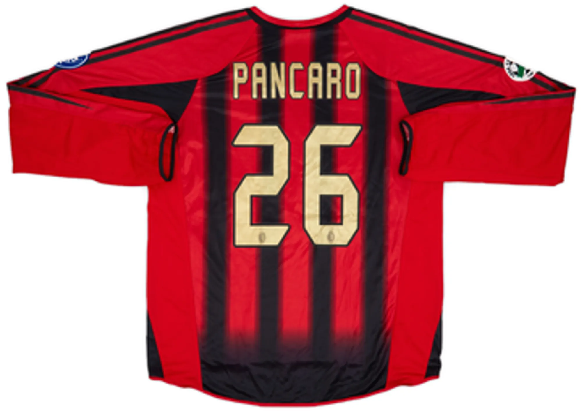 adidas AC Milan Mens LS Player Issue Home Coppa Italia Shirt 2004/05