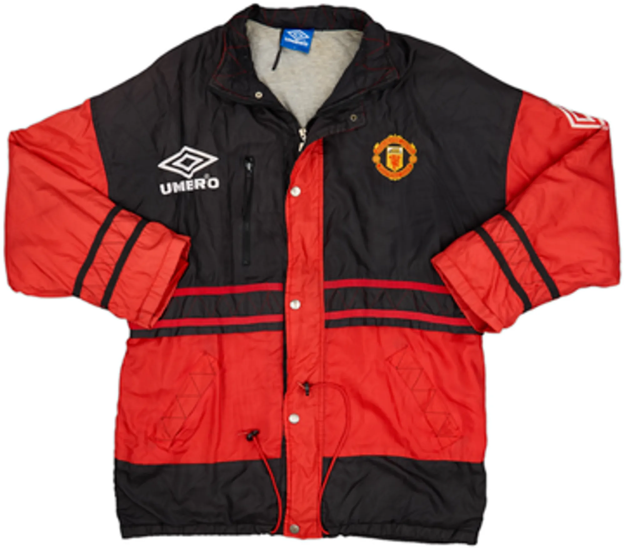 1996-97 Manchester United Umbro Padded Bench Coat - 8/10 - (L)