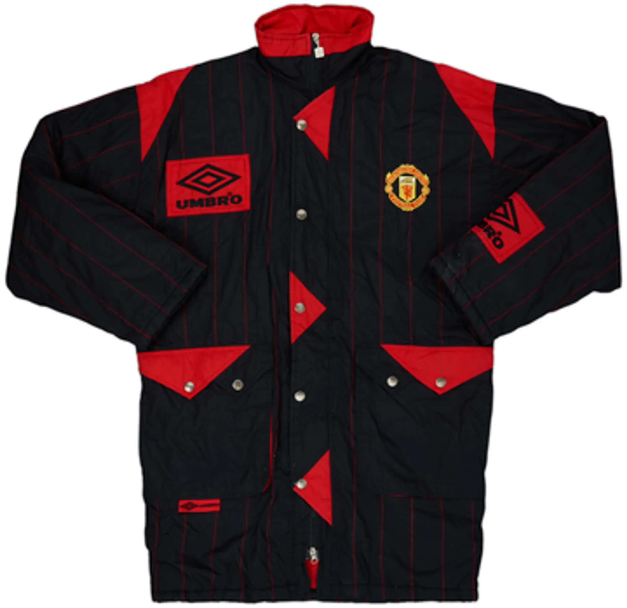 1994-95 Manchester United Umbro Padded Bench Coat - 8/10 - (S)
