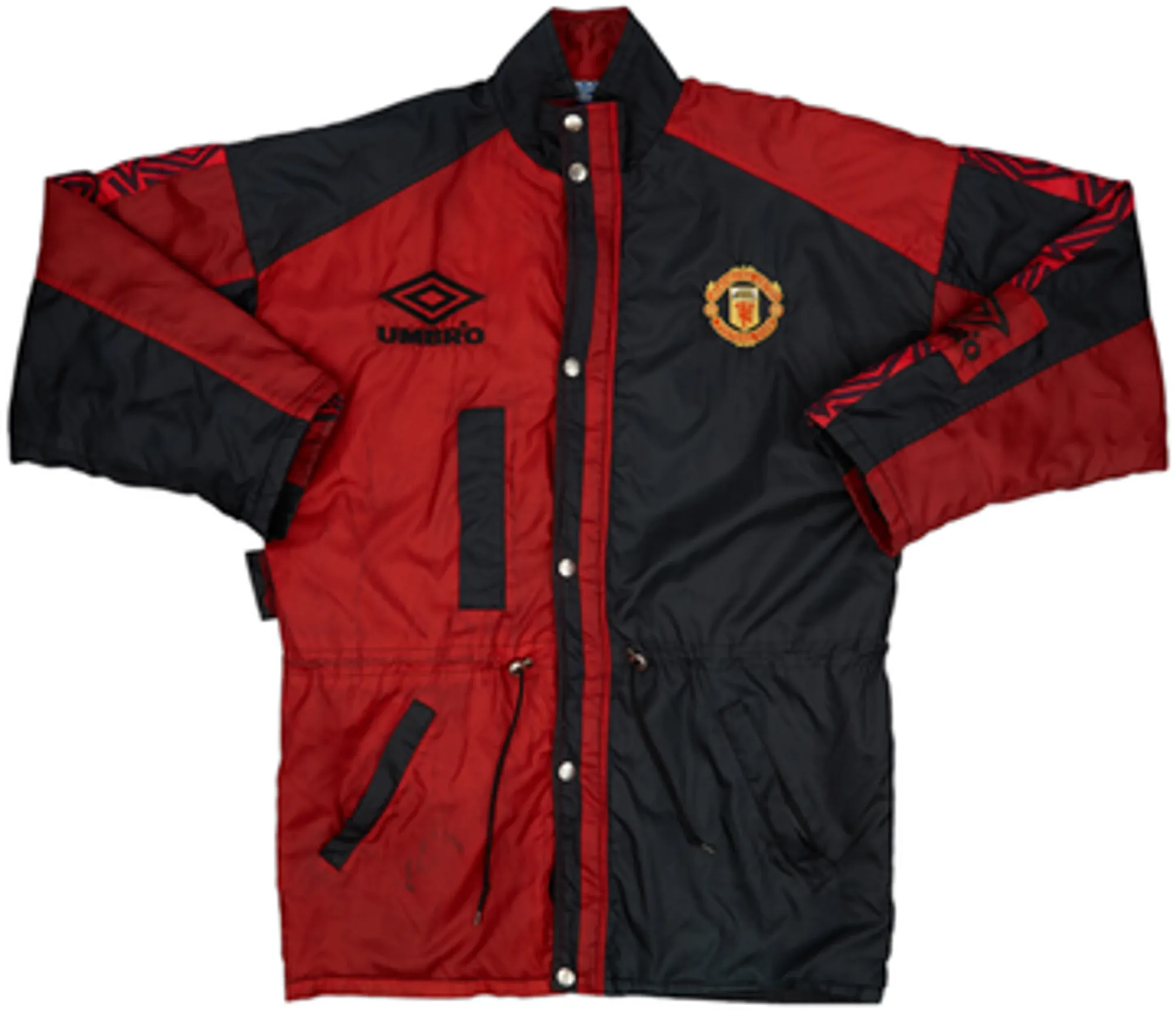 1995-97 Manchester United Umbro Padded Bench Coat - 4/10 - (M)