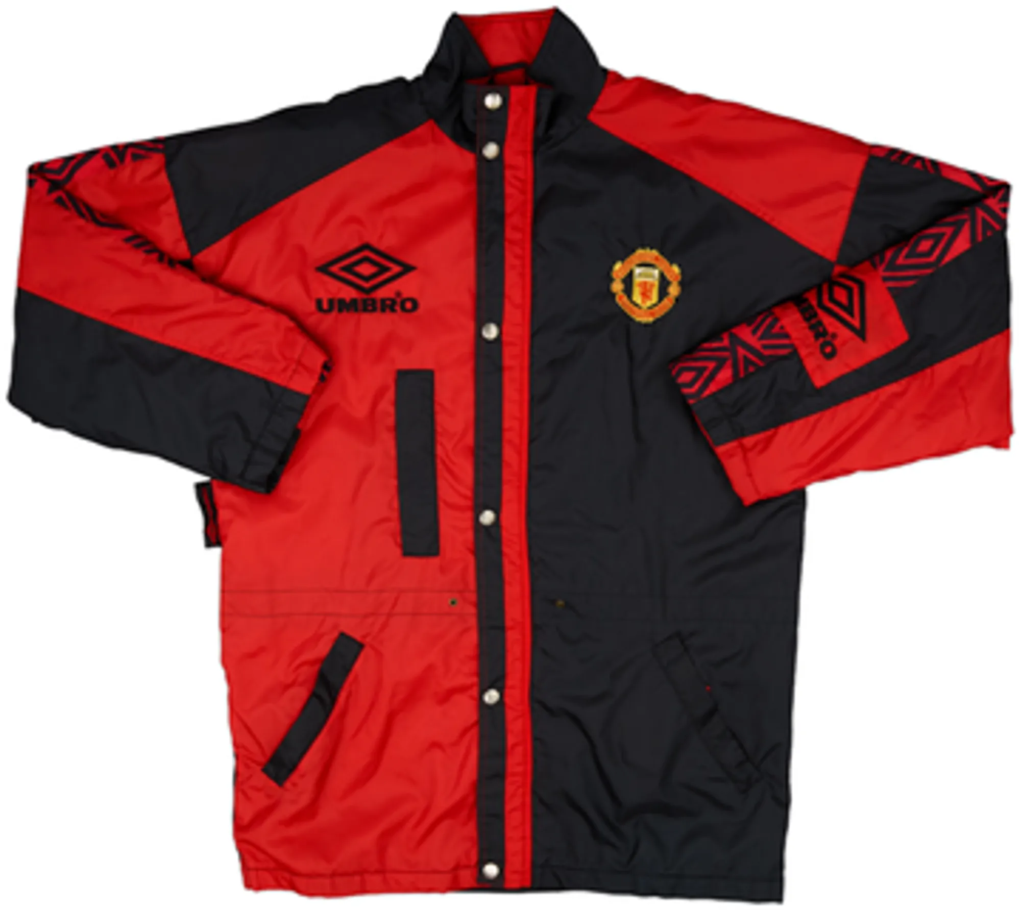1995-97 Manchester United Umbro Padded Bench Coat - 9/10 - (M)