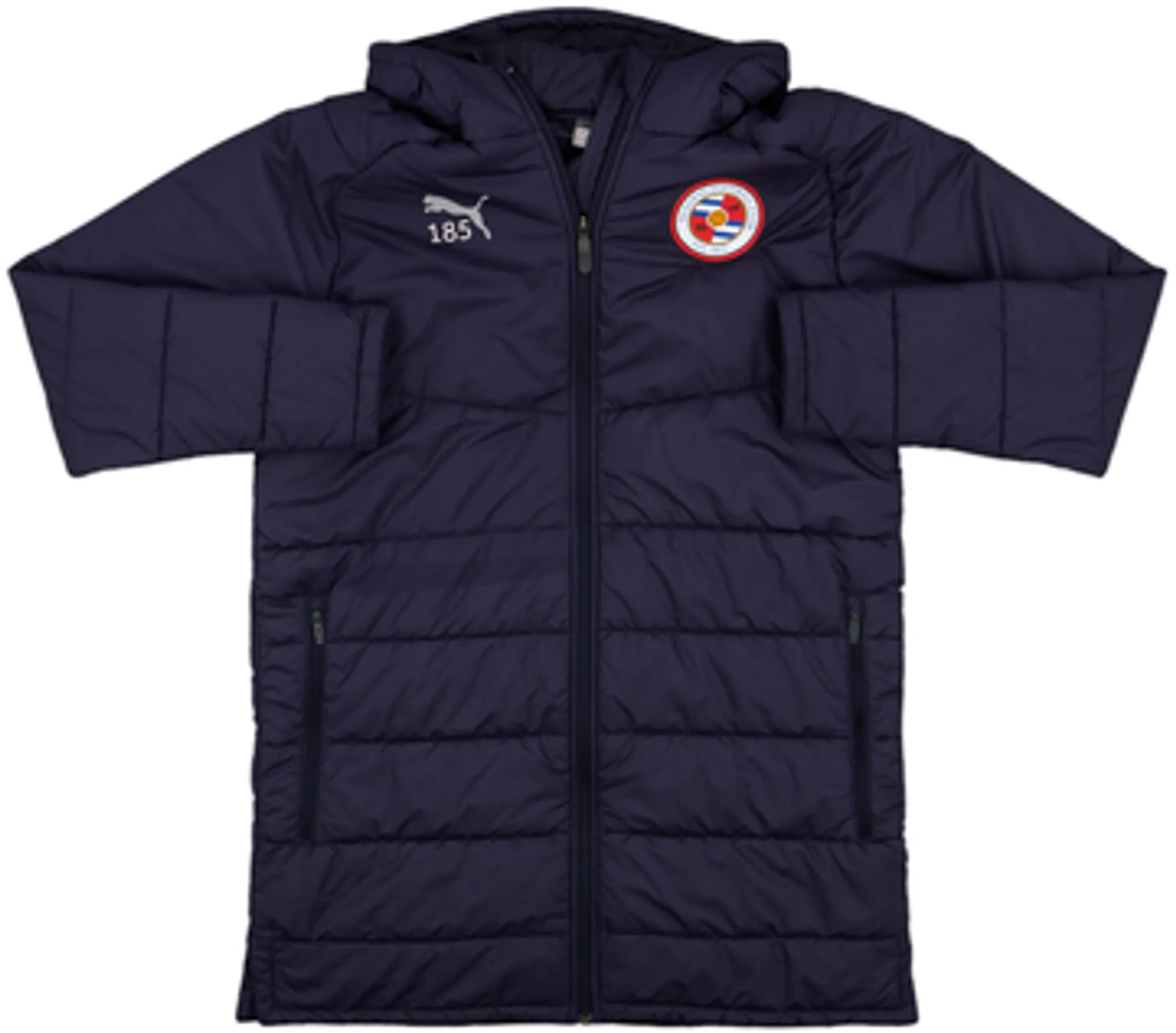 2018-19 Reading Player Issue Puma Padded Bench Coat #185 - 8/10 - (S)