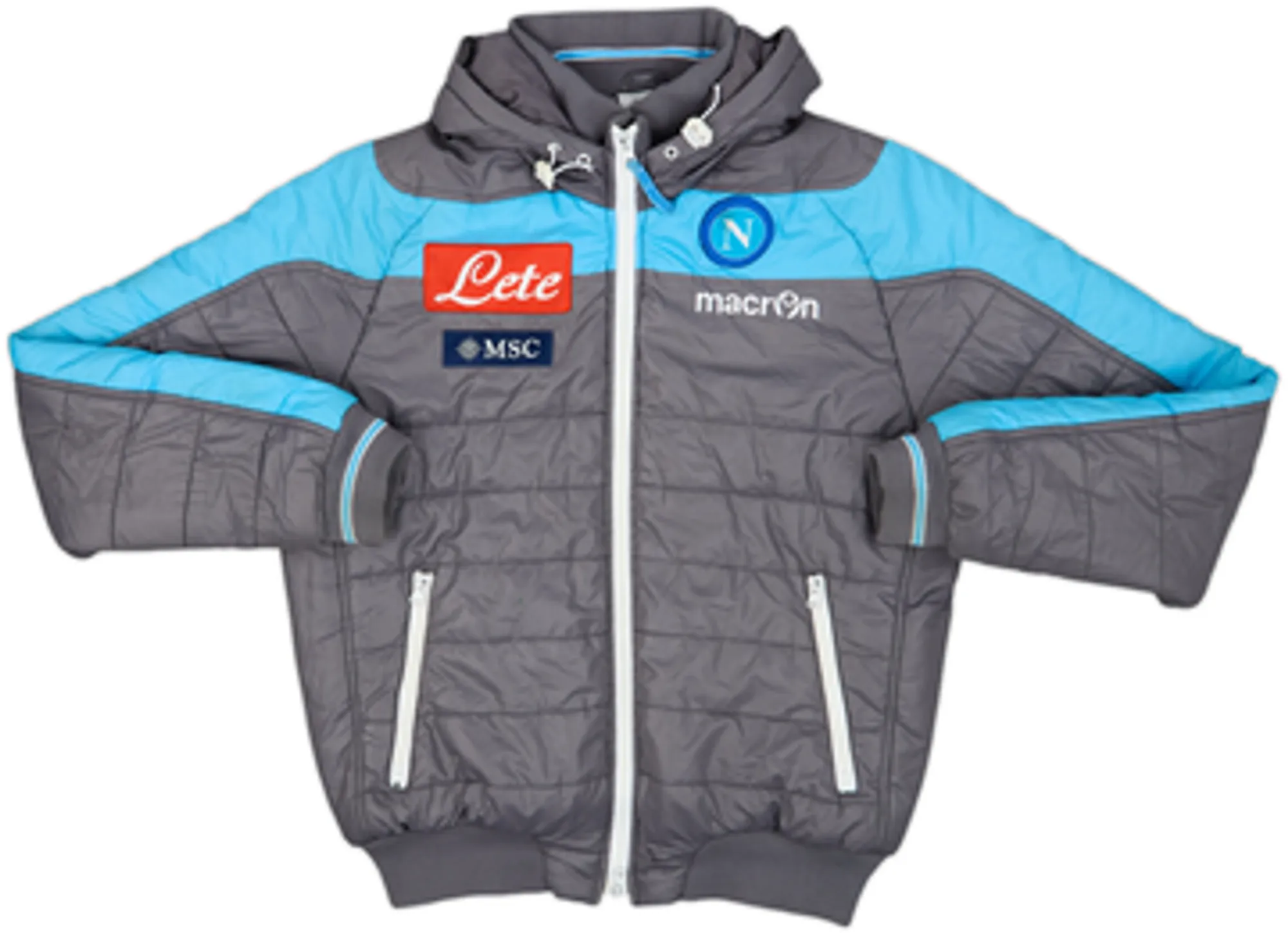 2014-15 Napoli Macron Padded Bench Coat - 6/10 - (L)