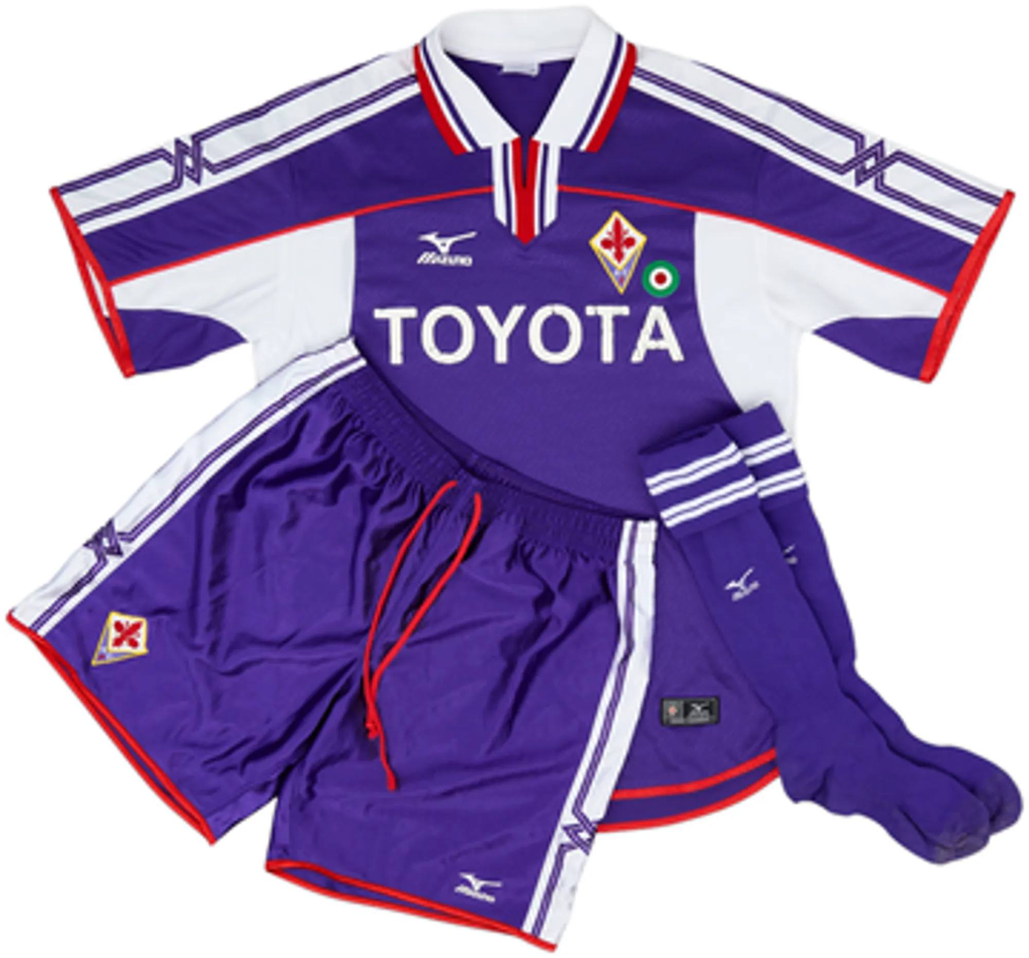Lotto Fiorentina Mens SS Home Shirt 2001/02