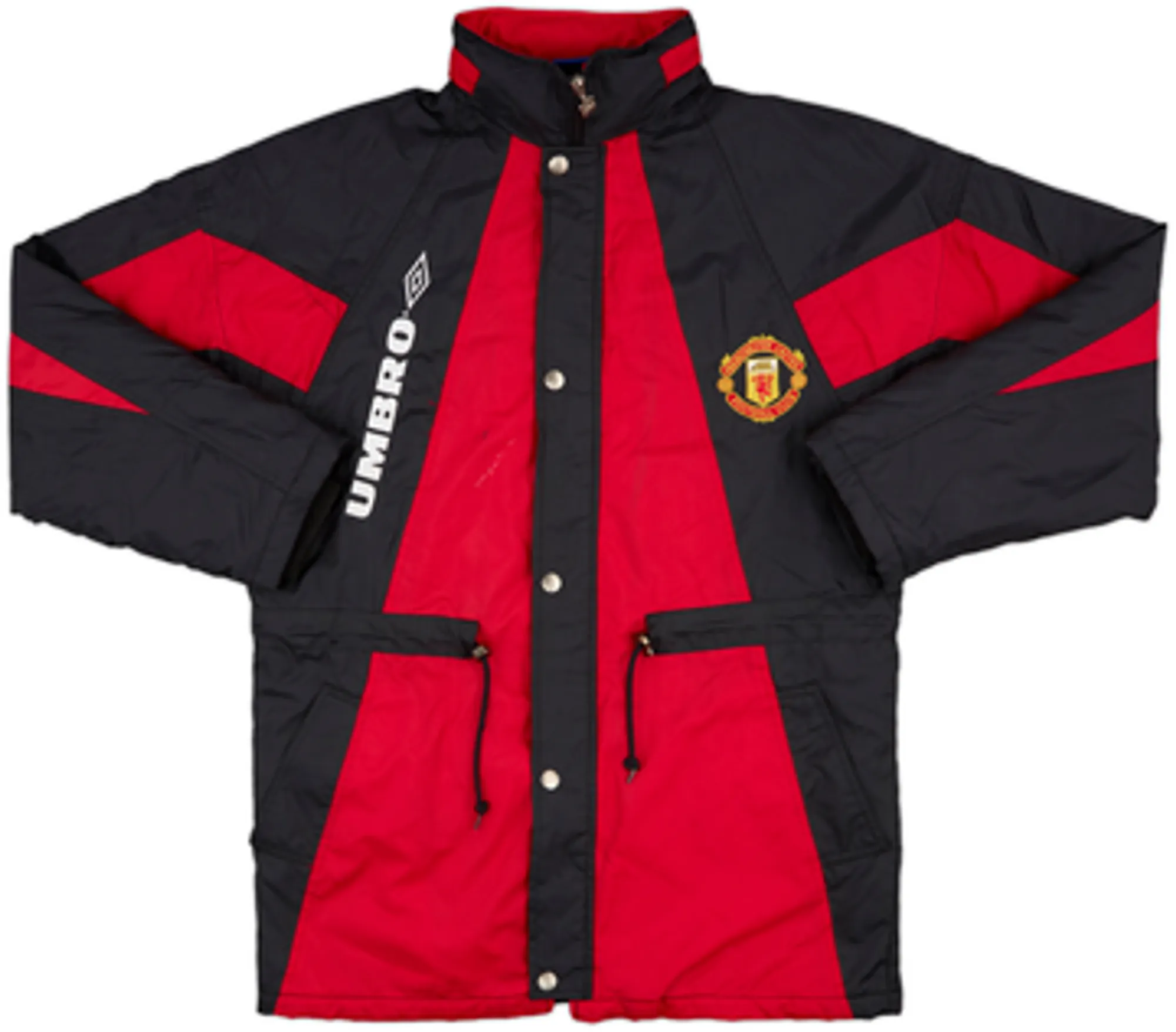1992-93 Manchester United Umbro Padded Bench Coat - 7/10 - (S)