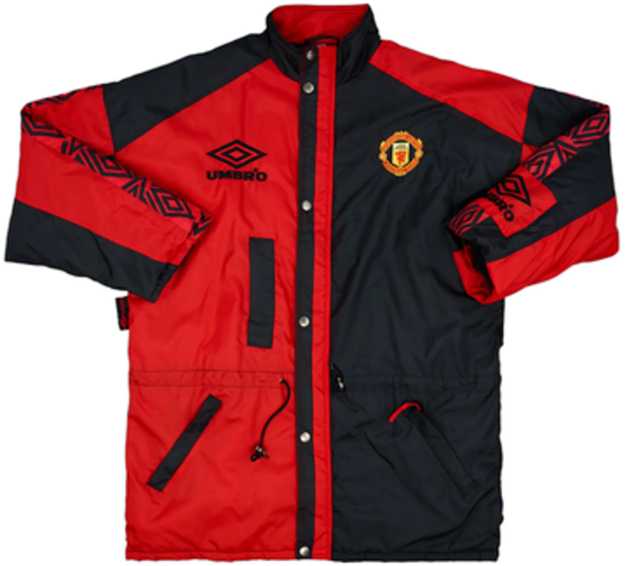 1992-94 Manchester United Umbro Padded Bench Coat - 10/10 - (XL)