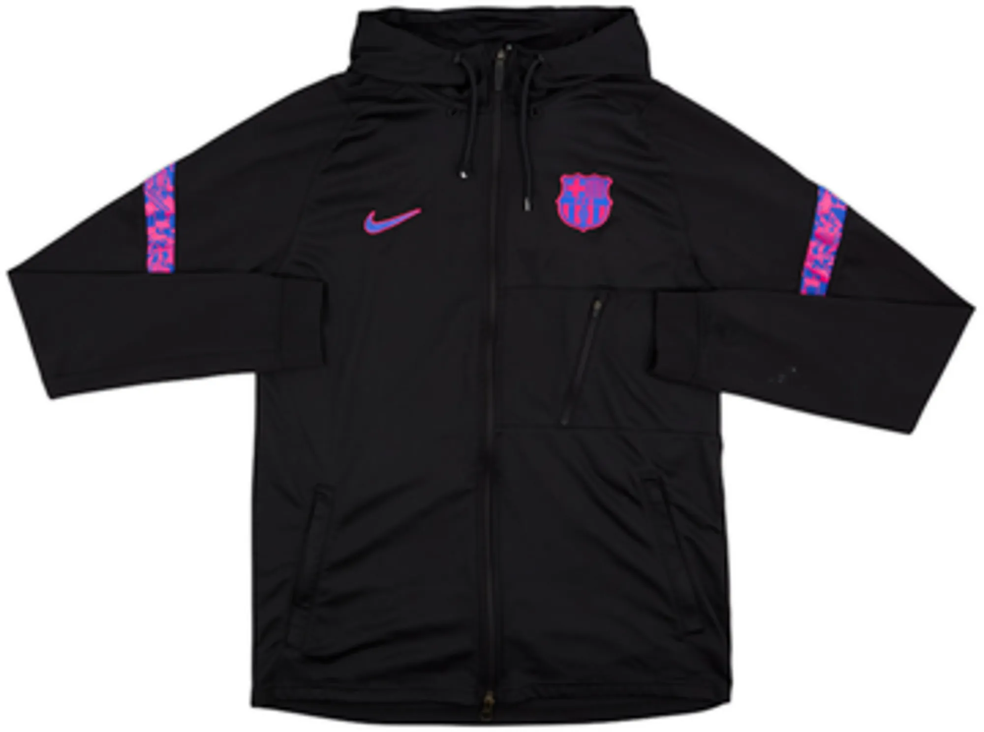 2021-22 Barcelona Nike Hooded Zipped Sweat Top - 7/10 - (M)