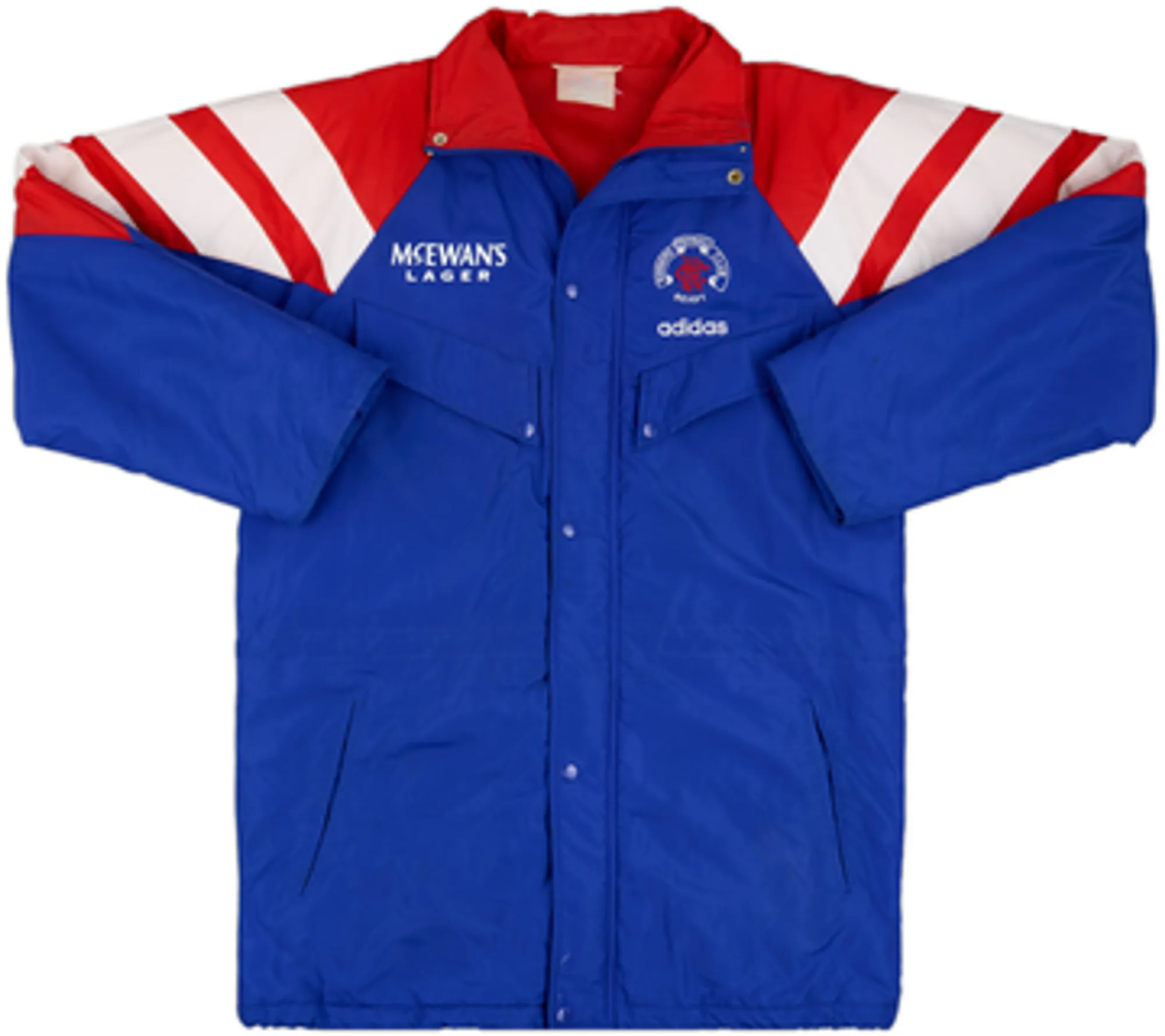 1992-94 Rangers adidas Padded Bench Coat - 8/10 - (M)