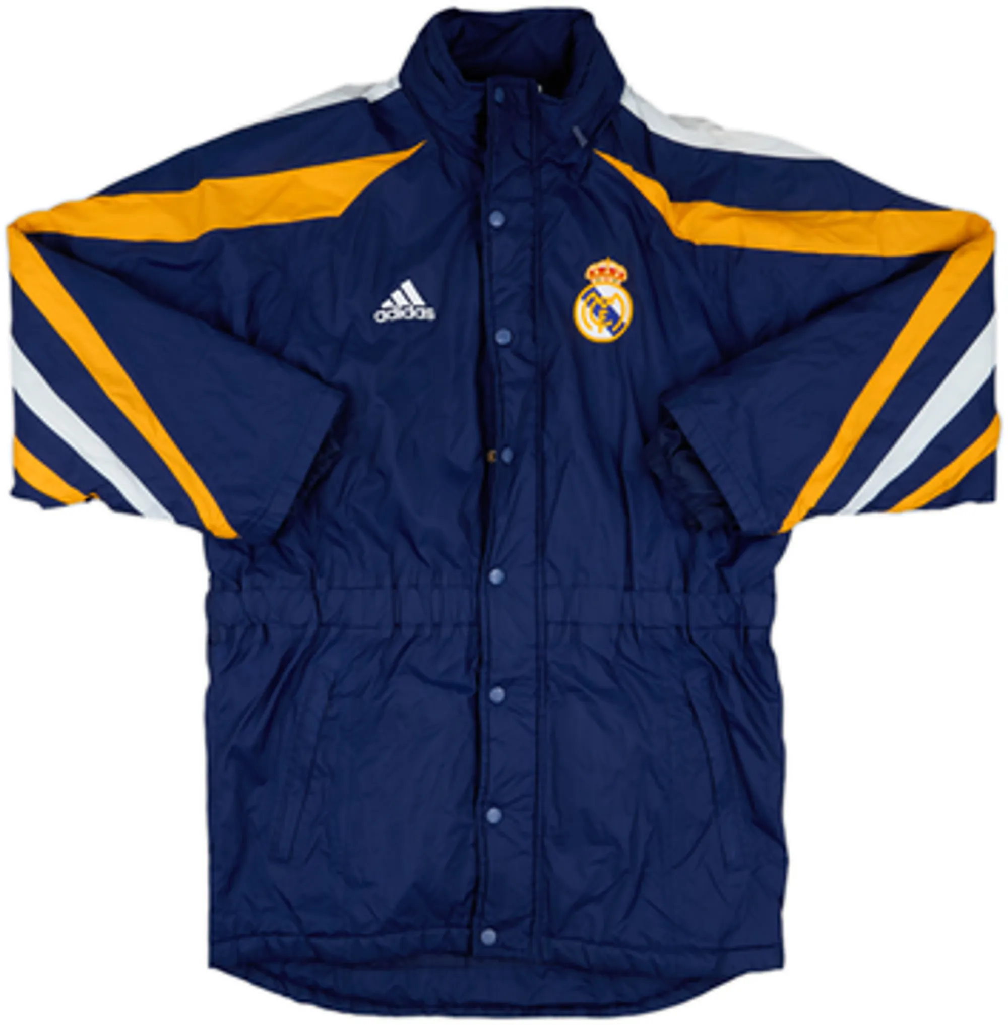 1998-99 Real Madrid adidas Padded Bench Coat - 8/10 - (S)