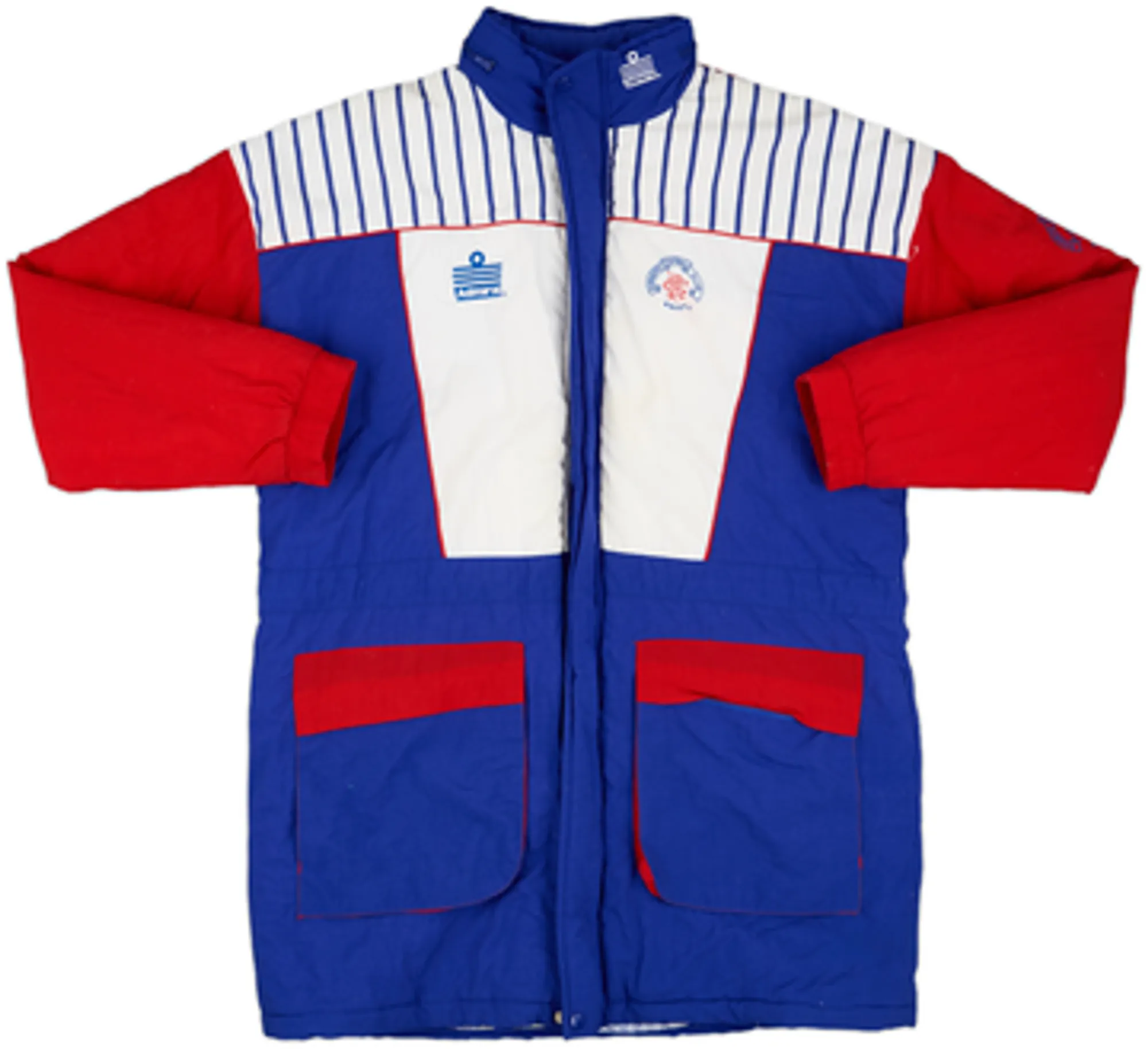 1990-92 Rangers adidas Padded Bench Coat - 9/10 - (M)