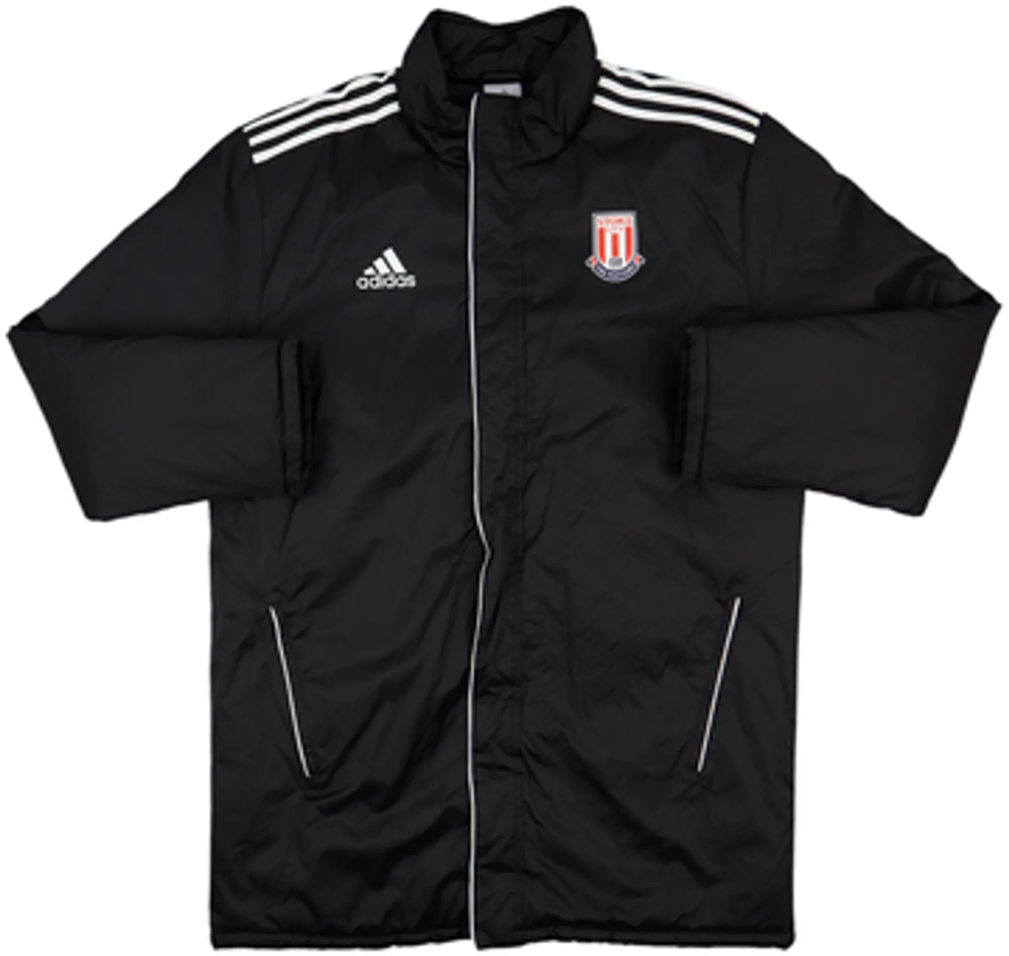 2012-13 Stoke City adidas Padded Bench Coat - 3/10 - (L)
