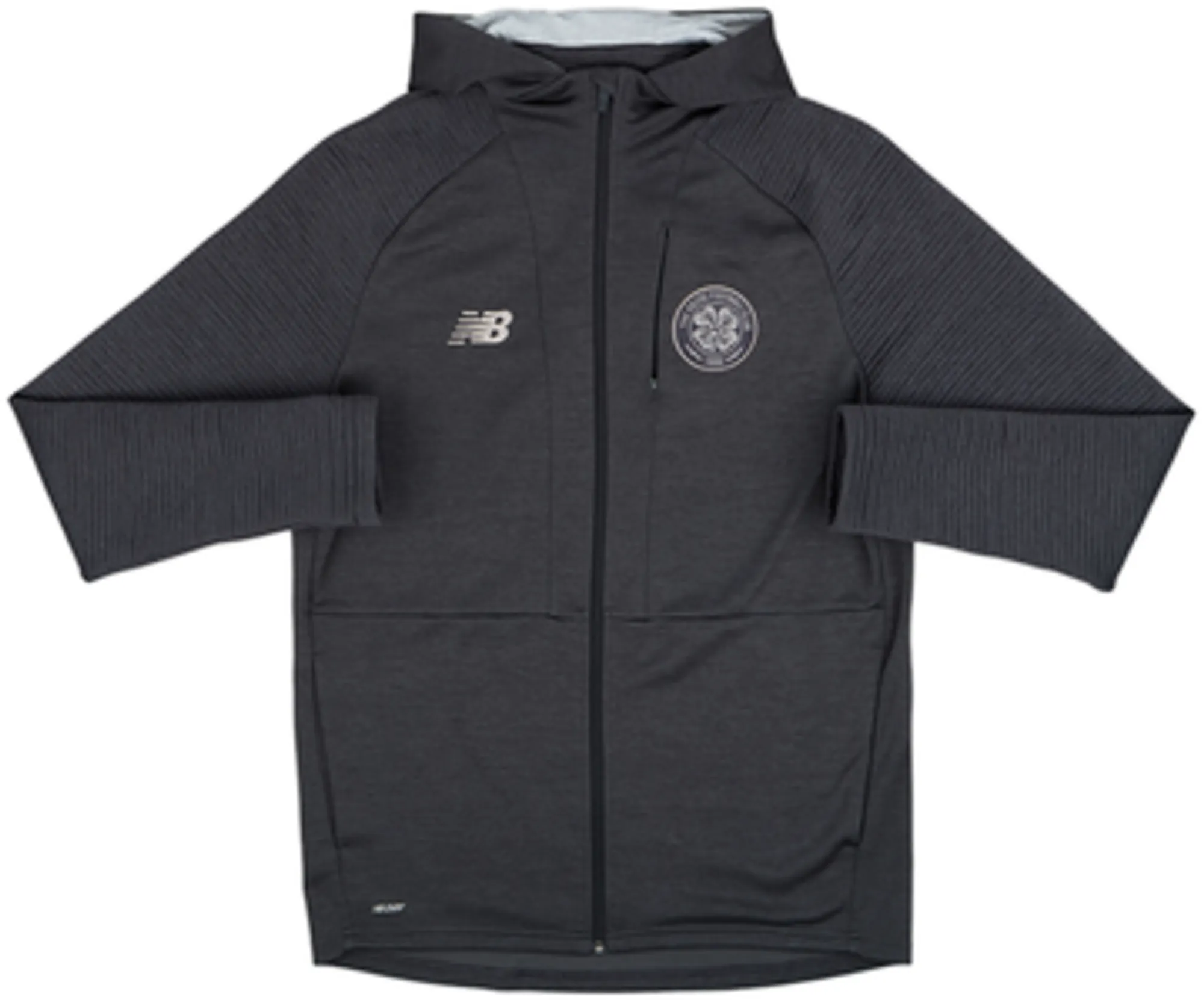 2019-20 Celtic New Balance Hooded Zipped Sweat Top - 9/10 - (XL)