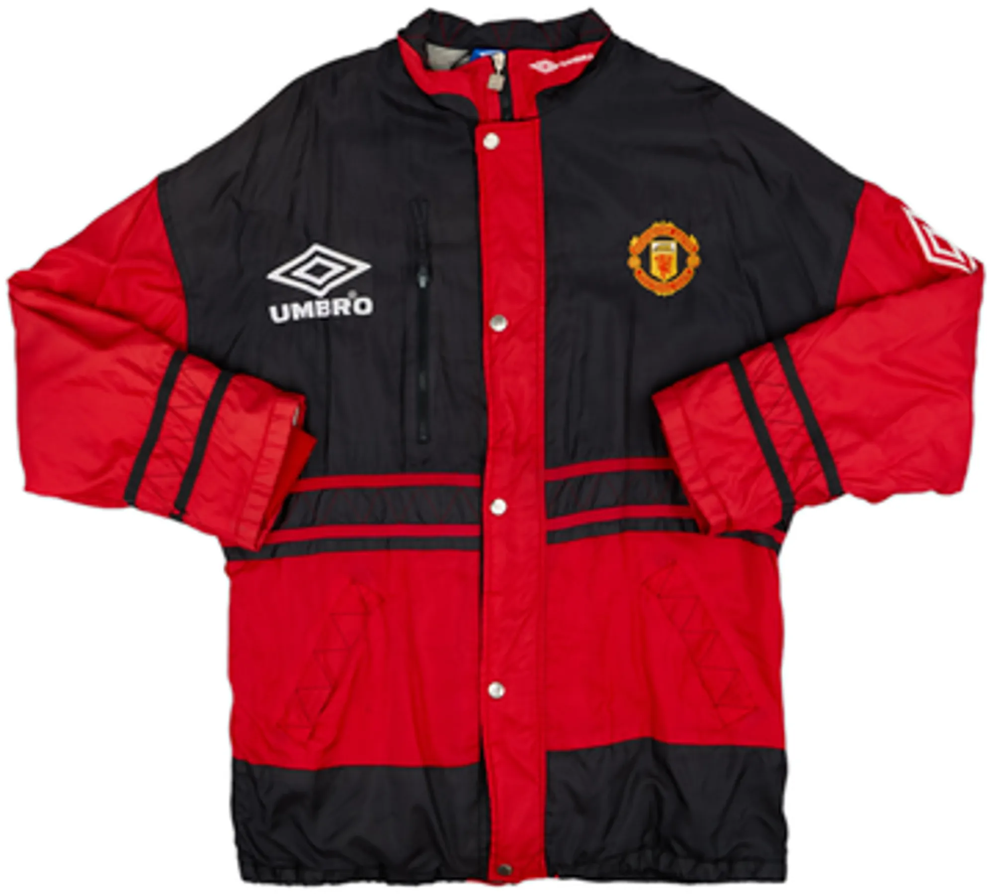 1996-97 Manchester United Umbro Padded Bench Coat - 9/10 - (L)