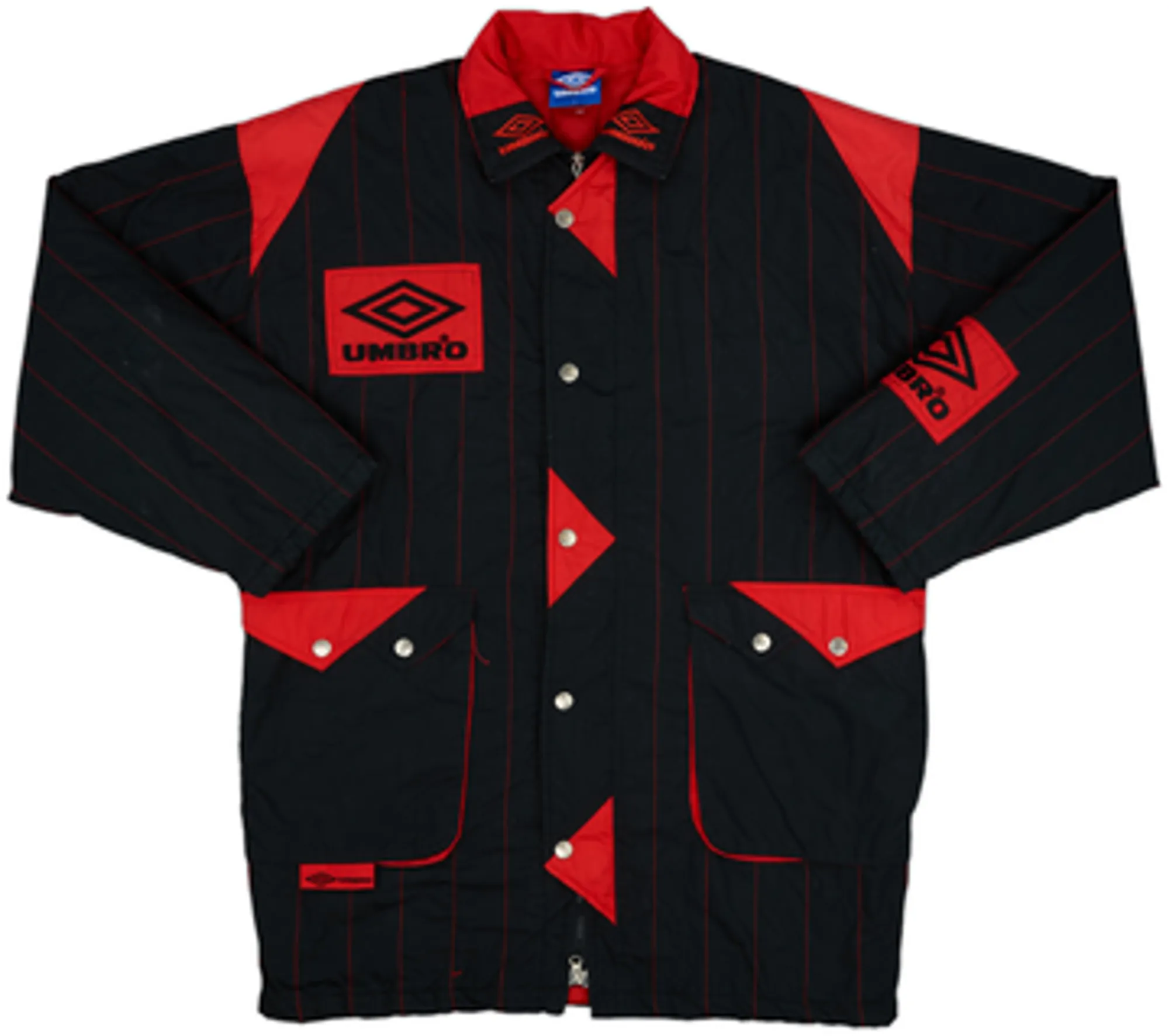 1992-93 Manchester United Umbro Padded Bench Coat - 9/10 - (L)