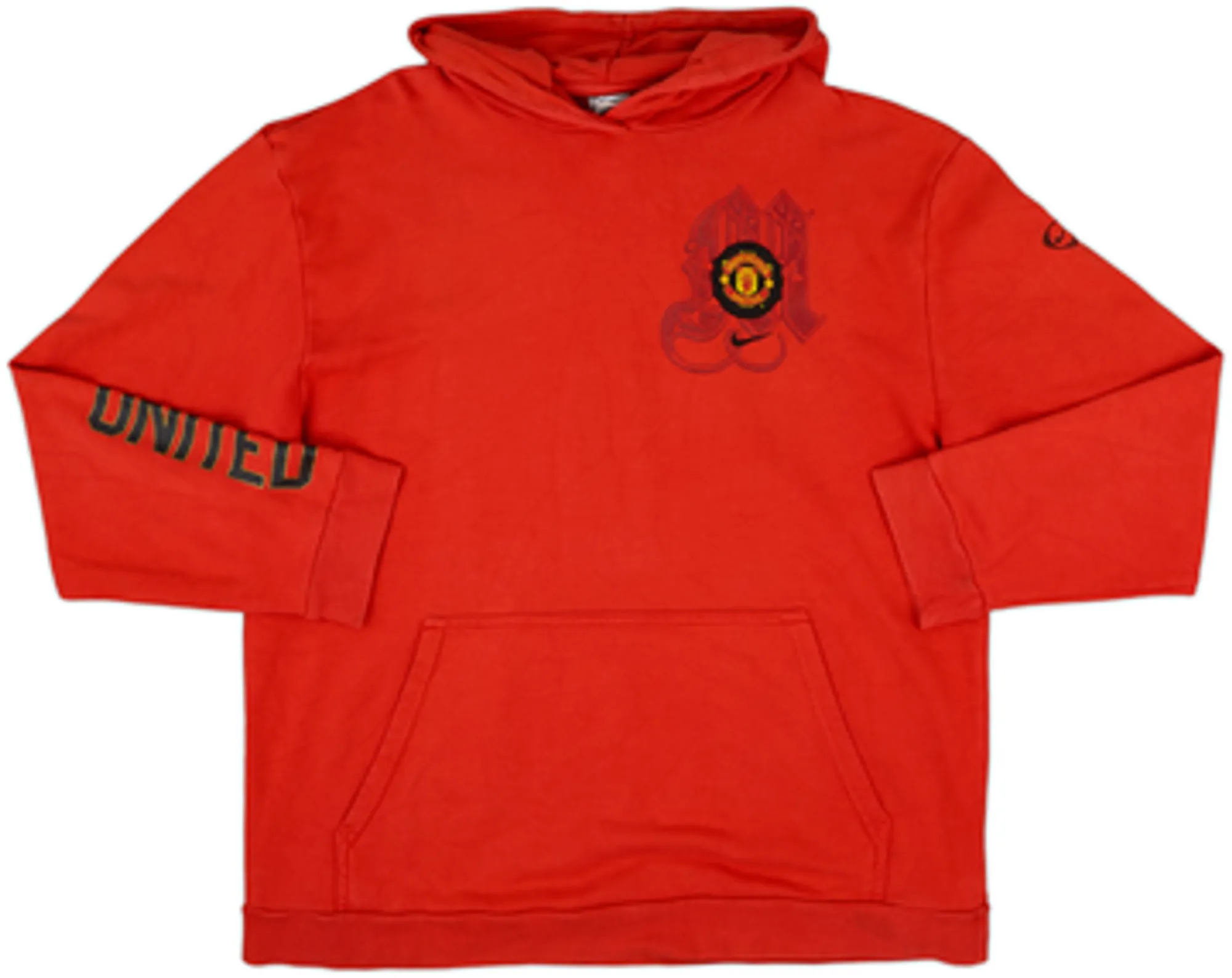 2008-09 Manchester United Nike Hooded Sweat Top - 7/10 - (XXL)