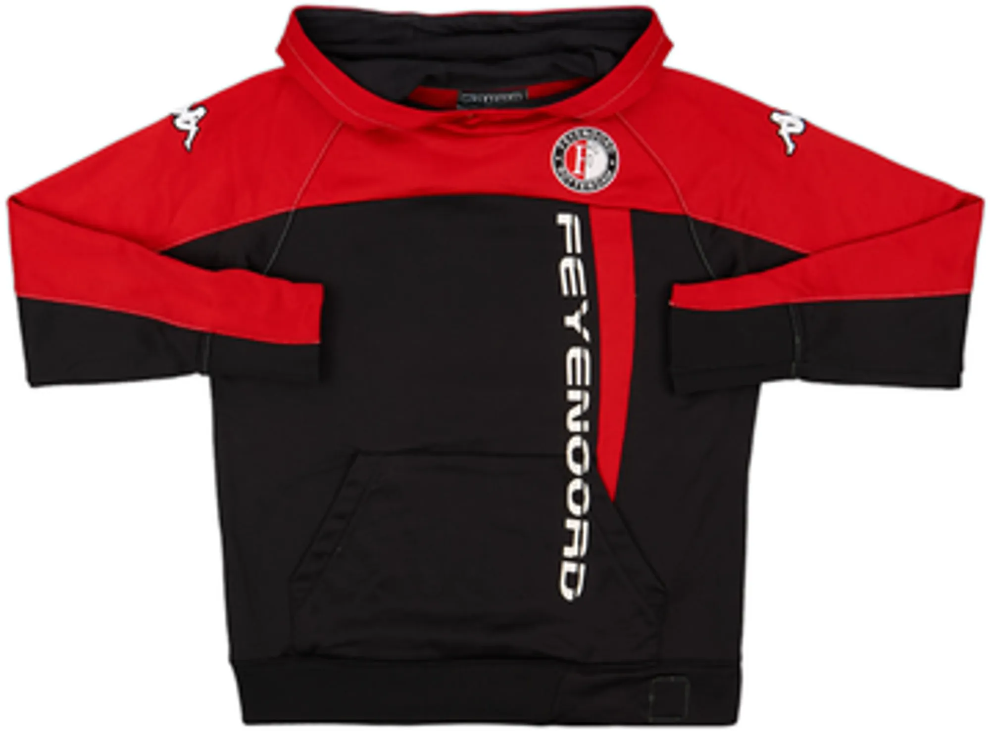2007-08 Feyenoord Kappa Hooded Sweat Top - 8/10 - (S)