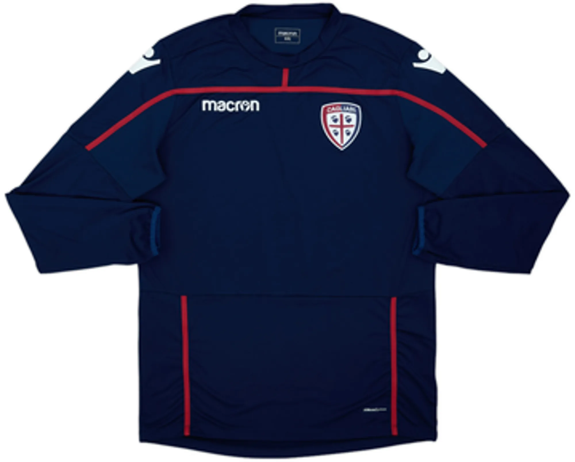 2016-17 Cagliari Macron Sweat Top - 8/10 - (XXL)