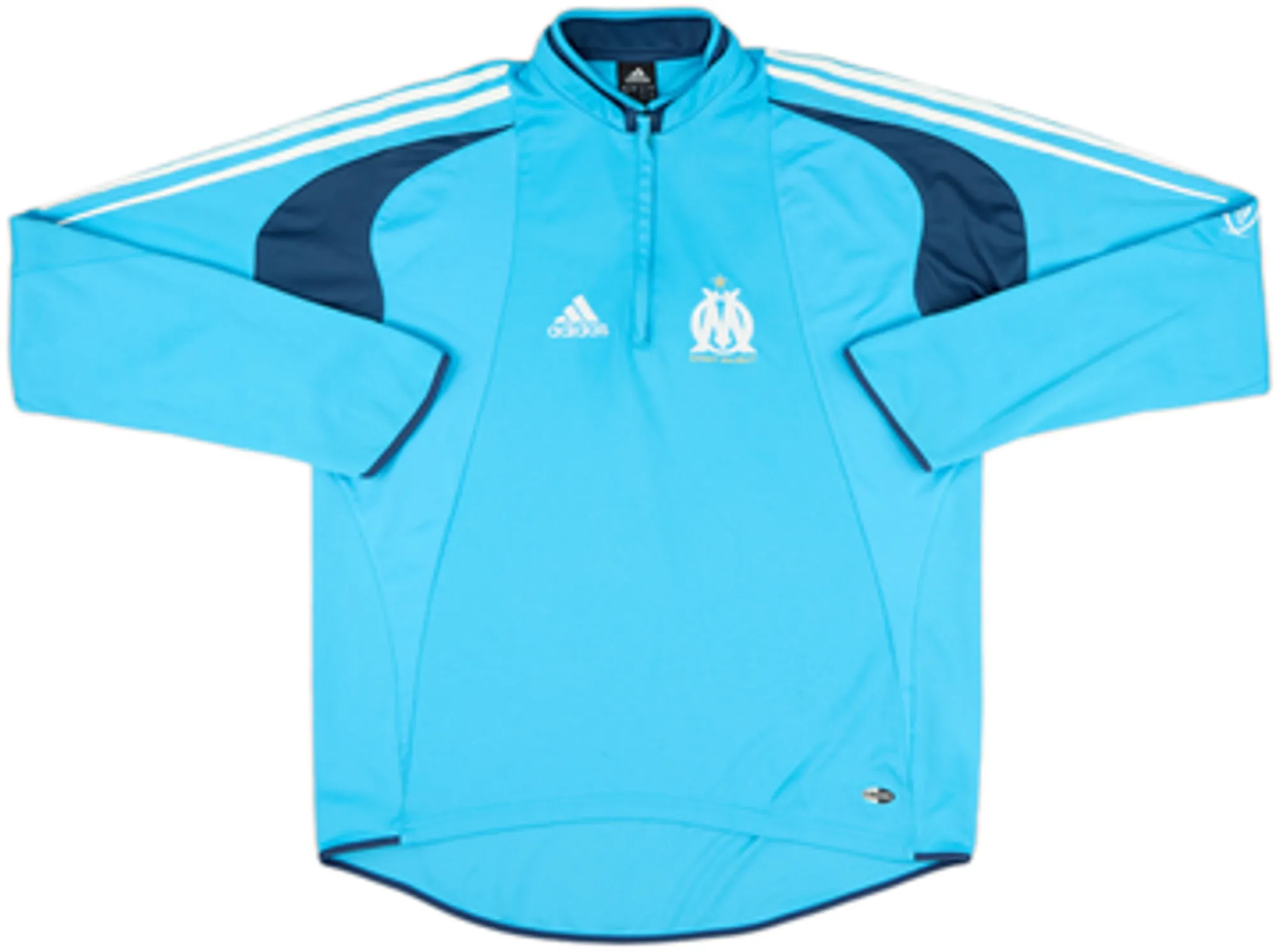 2004-06 Olympique Marseille adidas 1/4 Zip Sweat Top - 8/10 - (L)