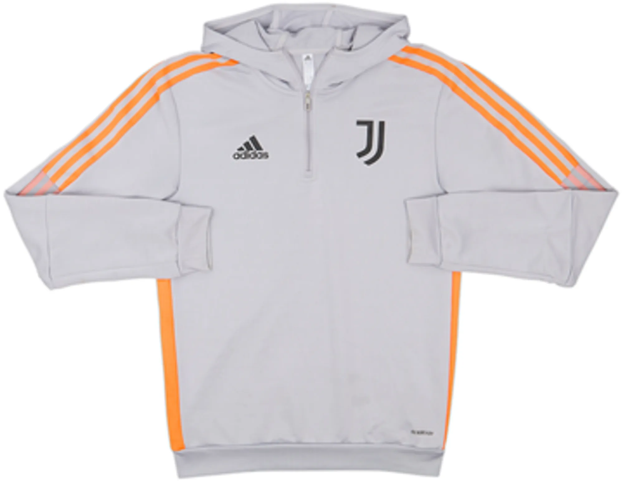 2021-22 Juventus adidas 1/4 Zip Hooded Sweat Top - 7/10 - (S)