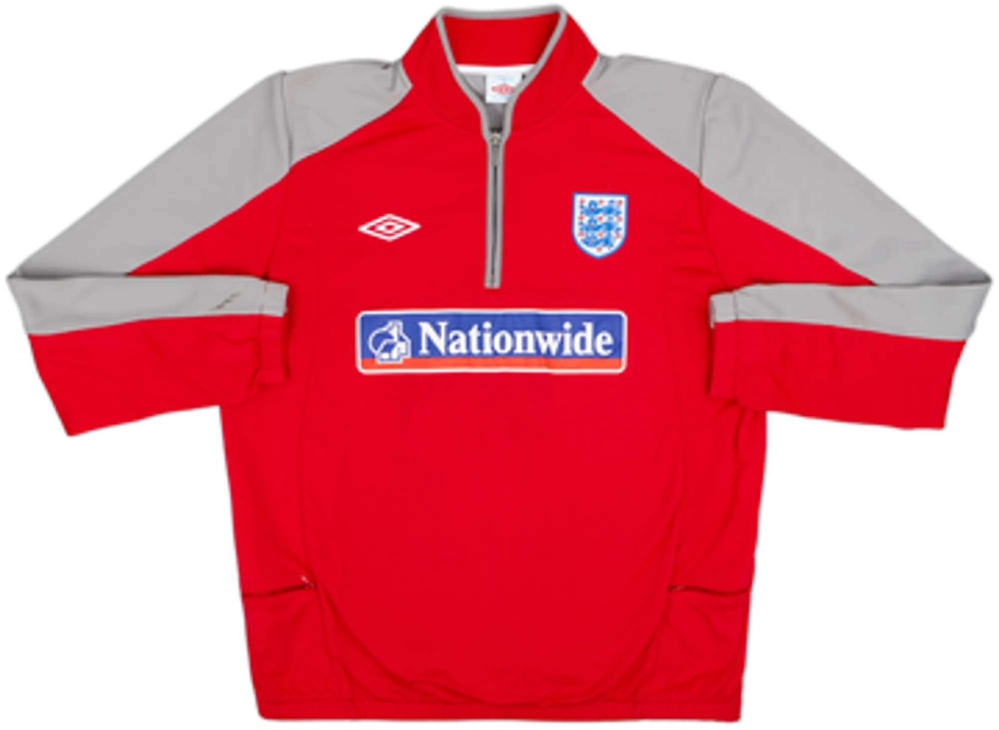 2010-11 England Umbro 1/4 Zip Sweat Top - 7/10 - (XL)