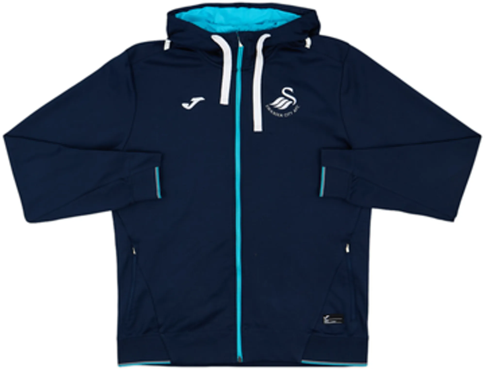 2016-17 Swansea City Joma Zipped Hooded Sweat Top - 8/10 - (L)