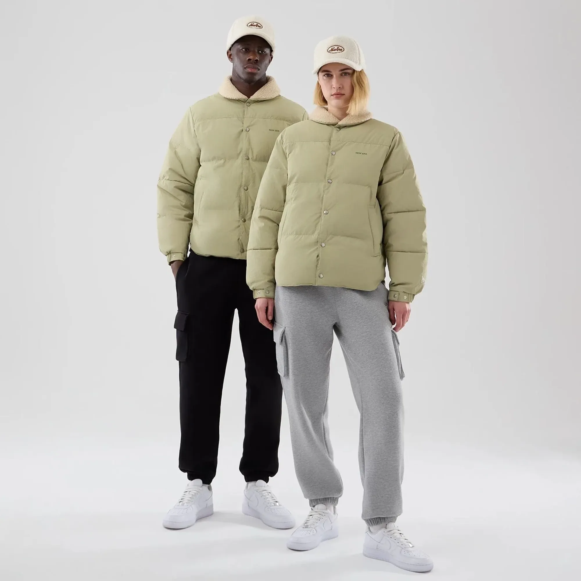 New Era Organic Boa Neck Khaki Jacket adult unisex